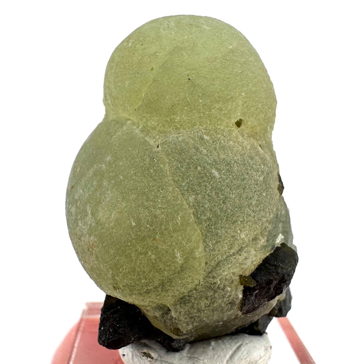 Prehnite with Epidote | Botryoidal green crystal, mineral specimen from Mali