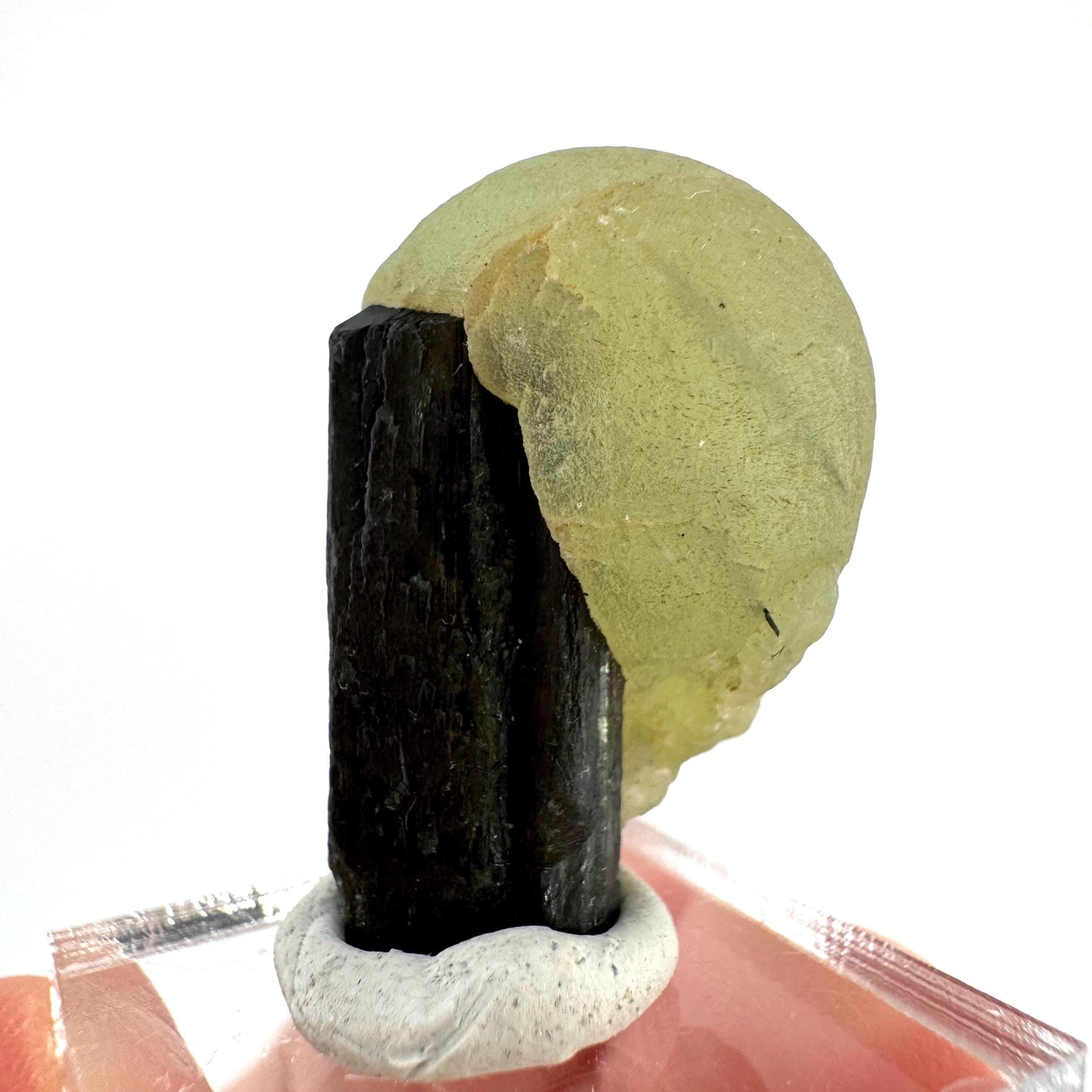 Prehnite with Epidote | Botryoidal green crystal, mineral specimen from Mali