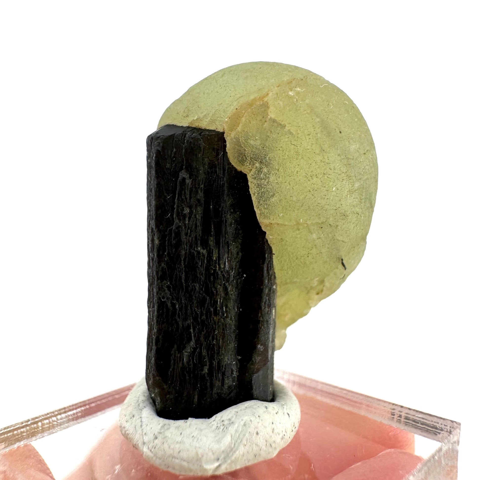 Prehnite with Epidote | Botryoidal green crystal, mineral specimen from Mali