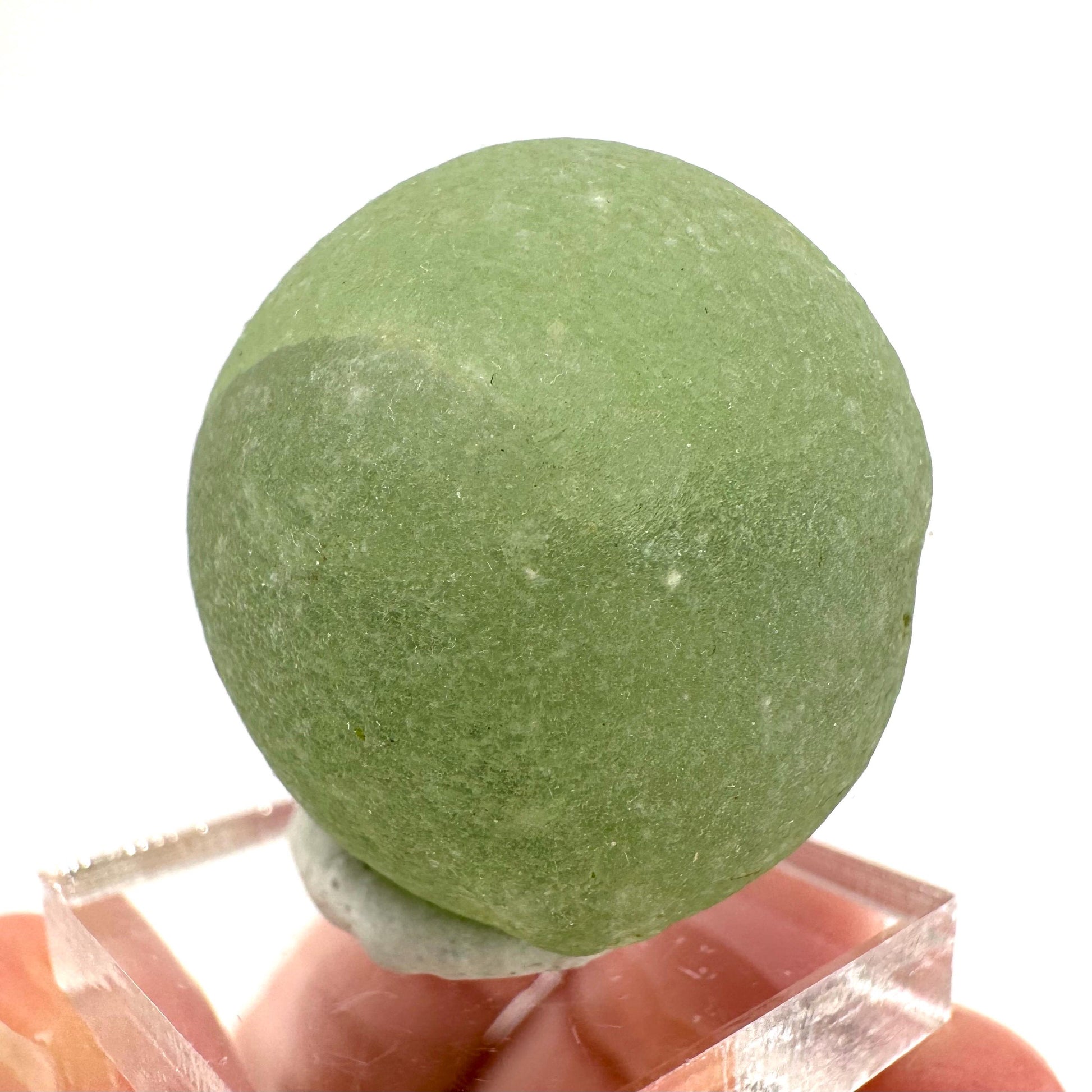 Prehnite with Epidote | Botryoidal green crystal, mineral specimen from Mali