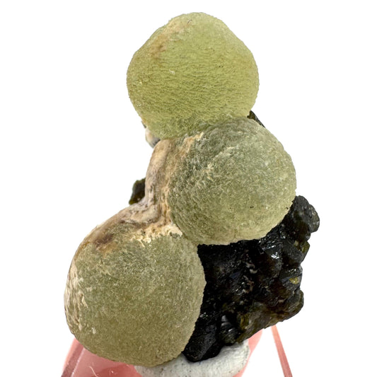 Prehnite with Epidote | Botryoidal green crystal, mineral specimen from Mali
