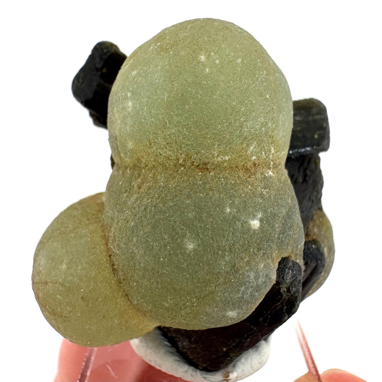 Prehnite with Epidote | Botryoidal green crystal, mineral specimen from Mali