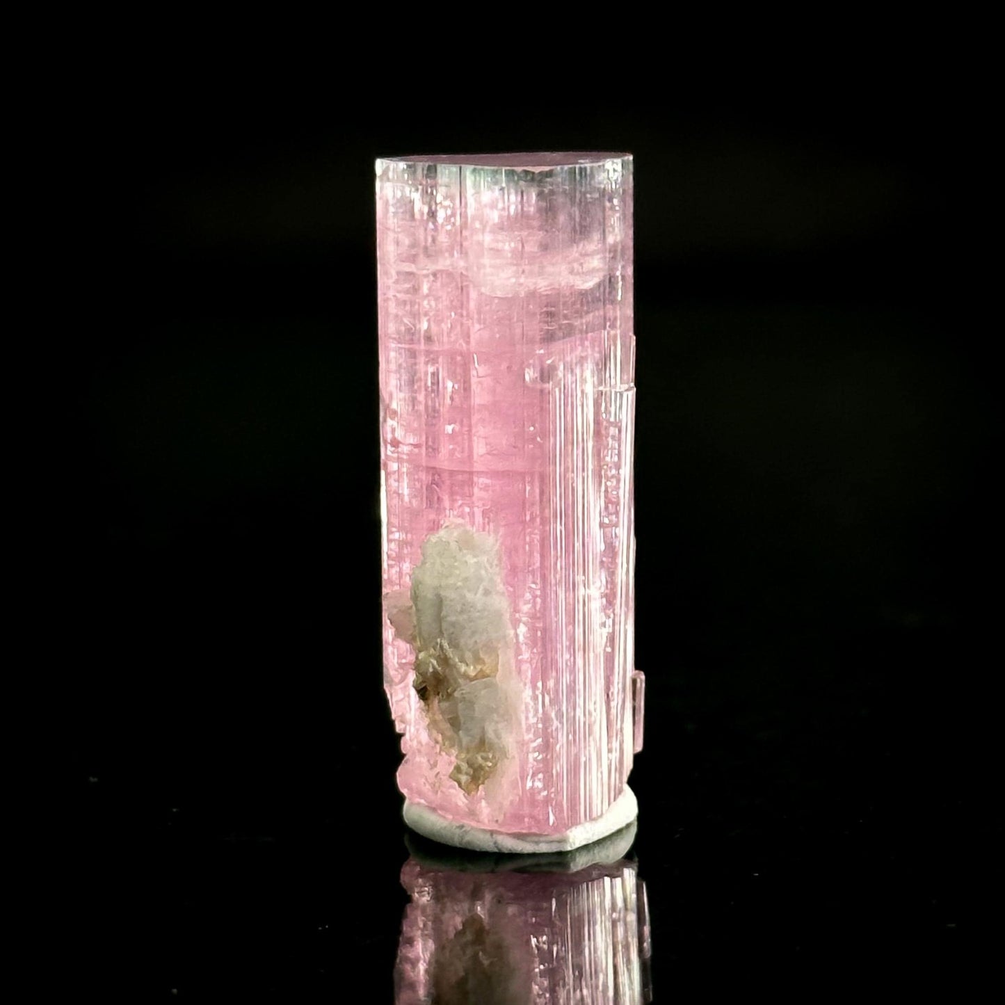 Elbaite Tourmaline | Pink Bi-Color Crystal, mineral specimen from Paprok