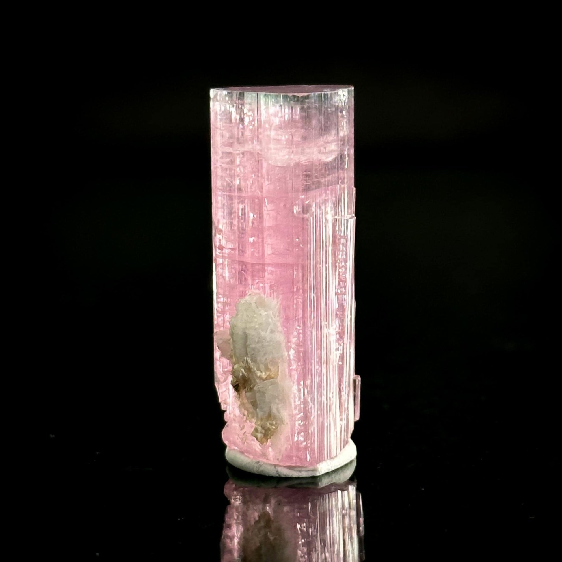 Elbaite Tourmaline | Pink Bi-Color Crystal, mineral specimen from Paprok