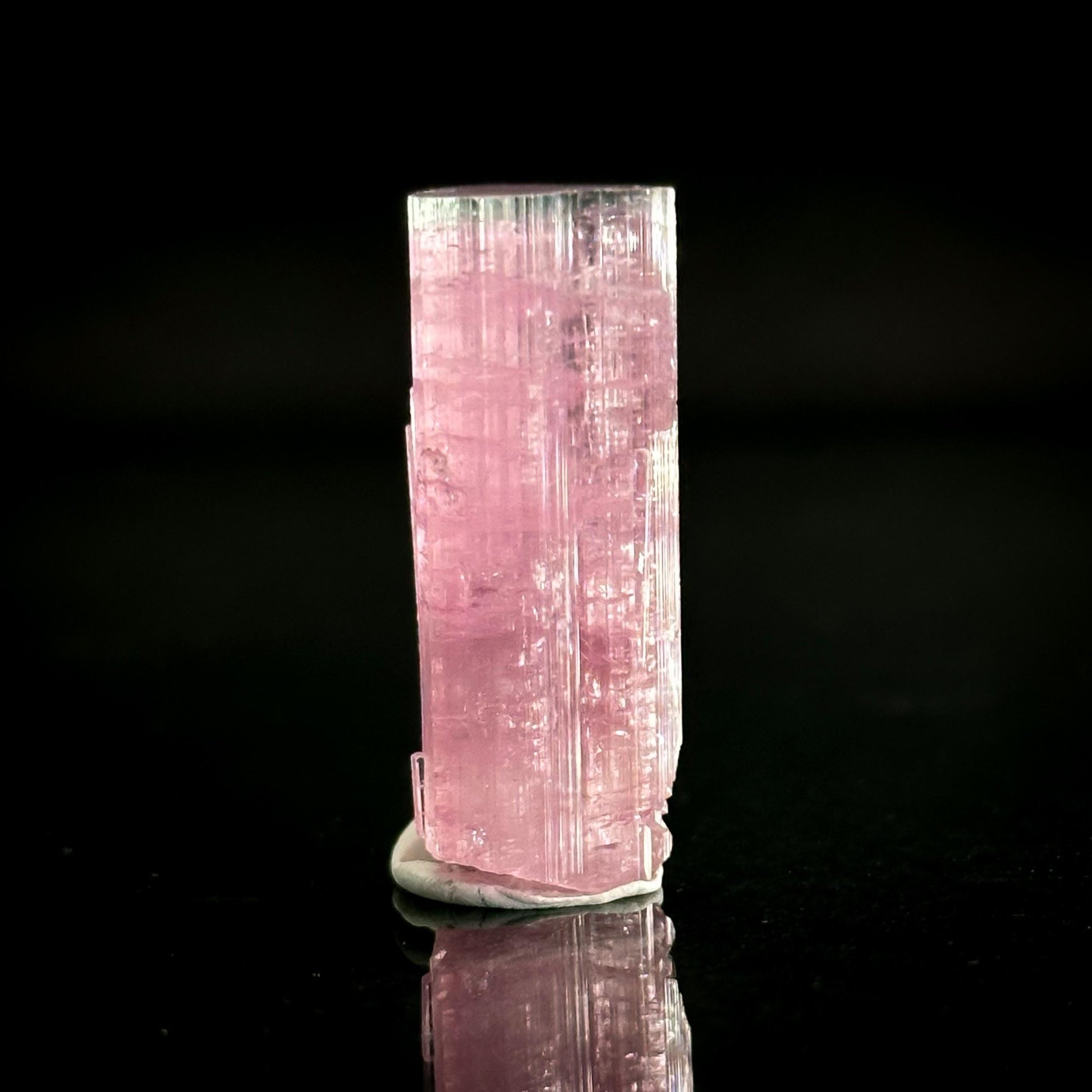 Elbaite Tourmaline | Pink Bi-Color Crystal, mineral specimen from Paprok