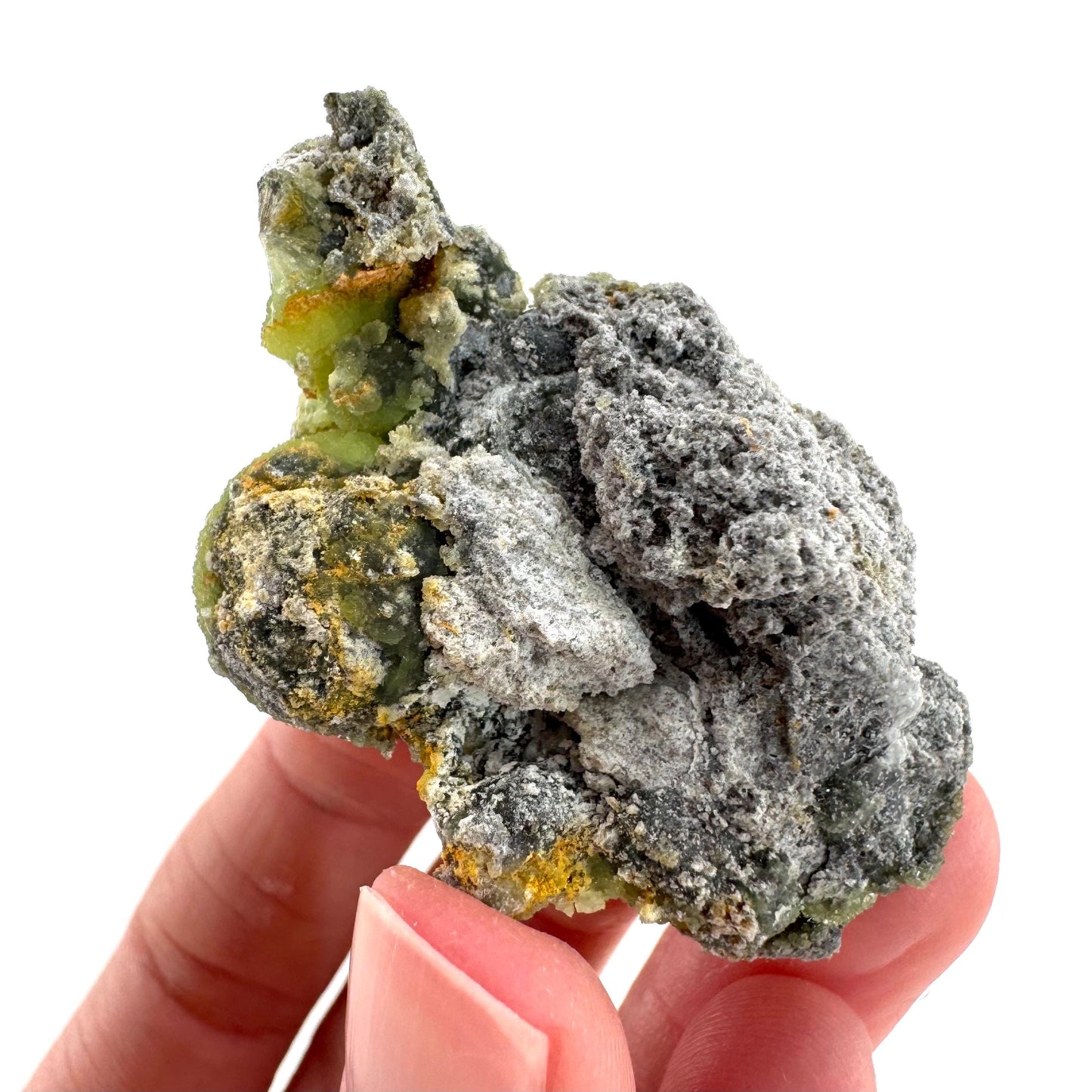 Wavellite (Arkansas, USA) | green crystal cluster, mineral specimen
