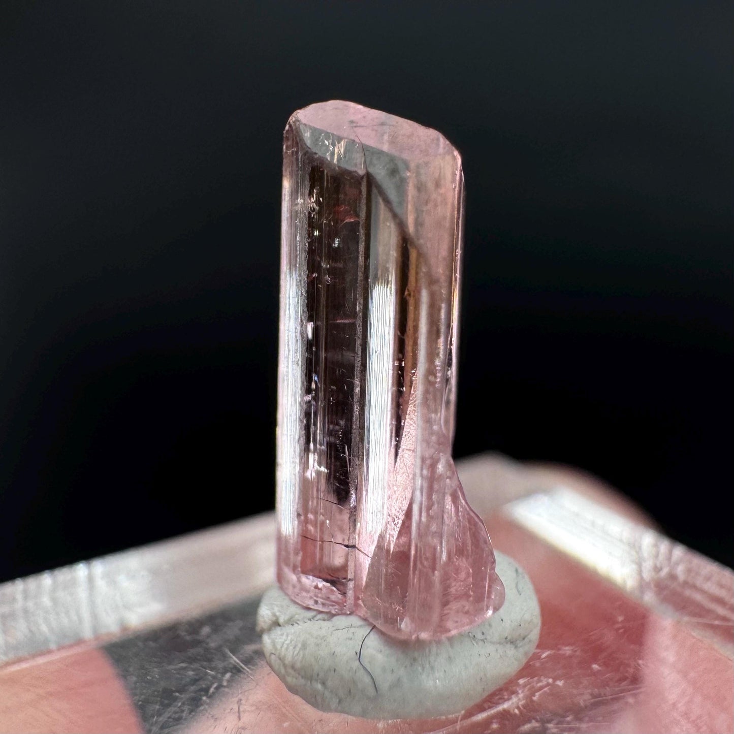 Elbaite Tourmaline | Pink Crystal, mineral specimen from Paprok