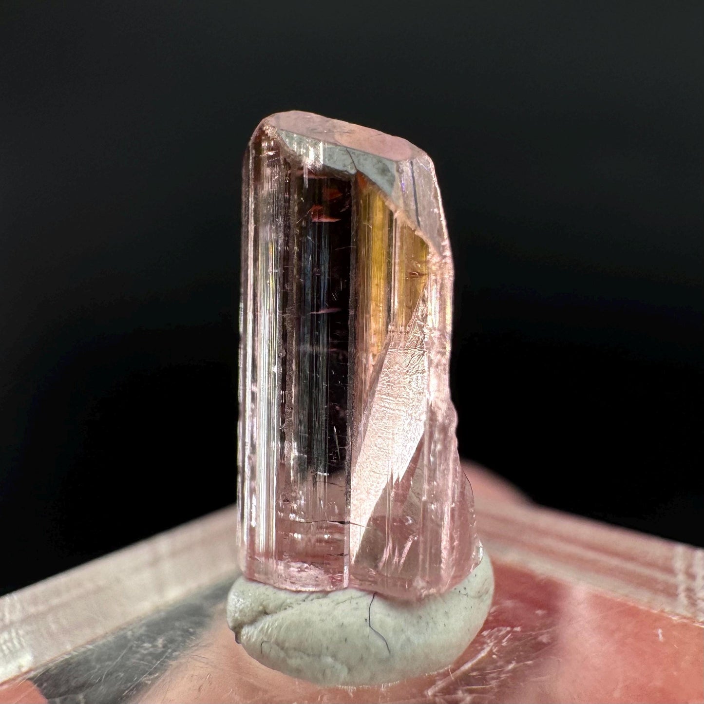 Elbaite Tourmaline | Pink Crystal, mineral specimen from Paprok