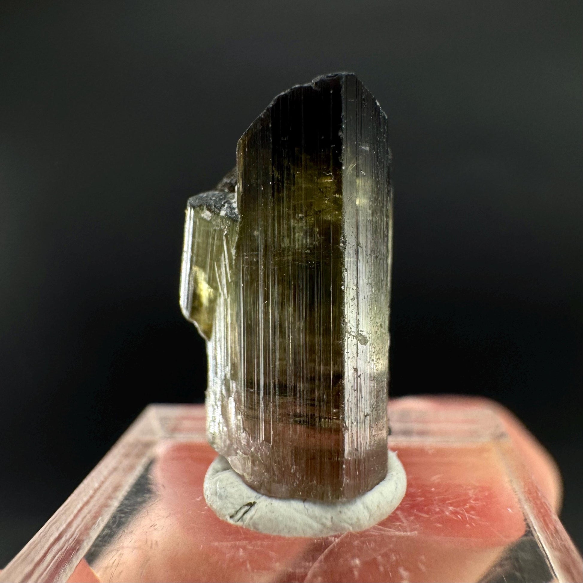 Elbaite Tourmaline | Green & Pink Bi-Color Crystal, mineral specimen from Paprok