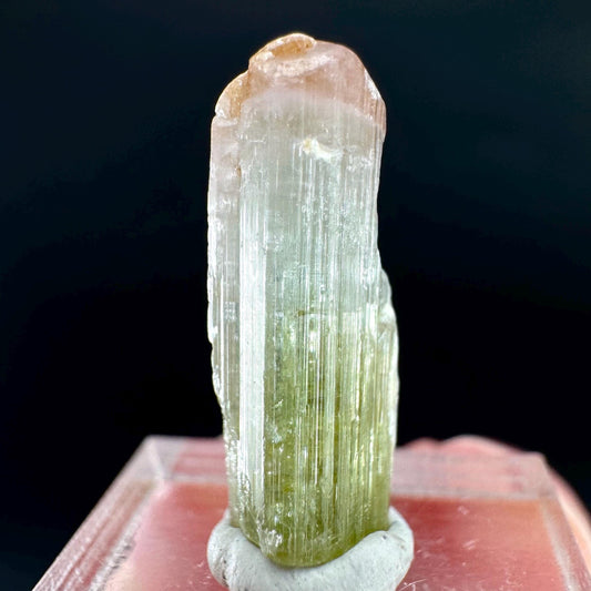 Watermelon Tourmaline | Green & Pink Bi-Color Elbaite Crystal, mineral specimen from Paprok