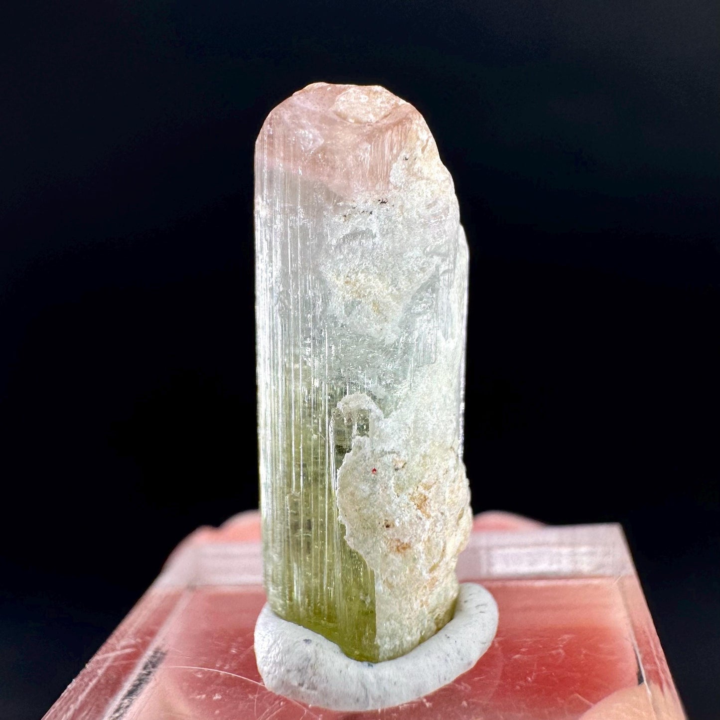 Watermelon Tourmaline | Green & Pink Bi-Color Elbaite Crystal, mineral specimen from Paprok