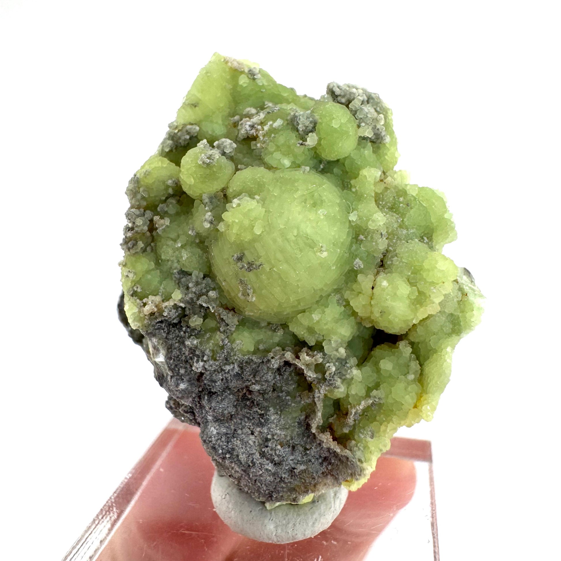 Wavellite (Arkansas, USA) | green crystal cluster, mineral specimen
