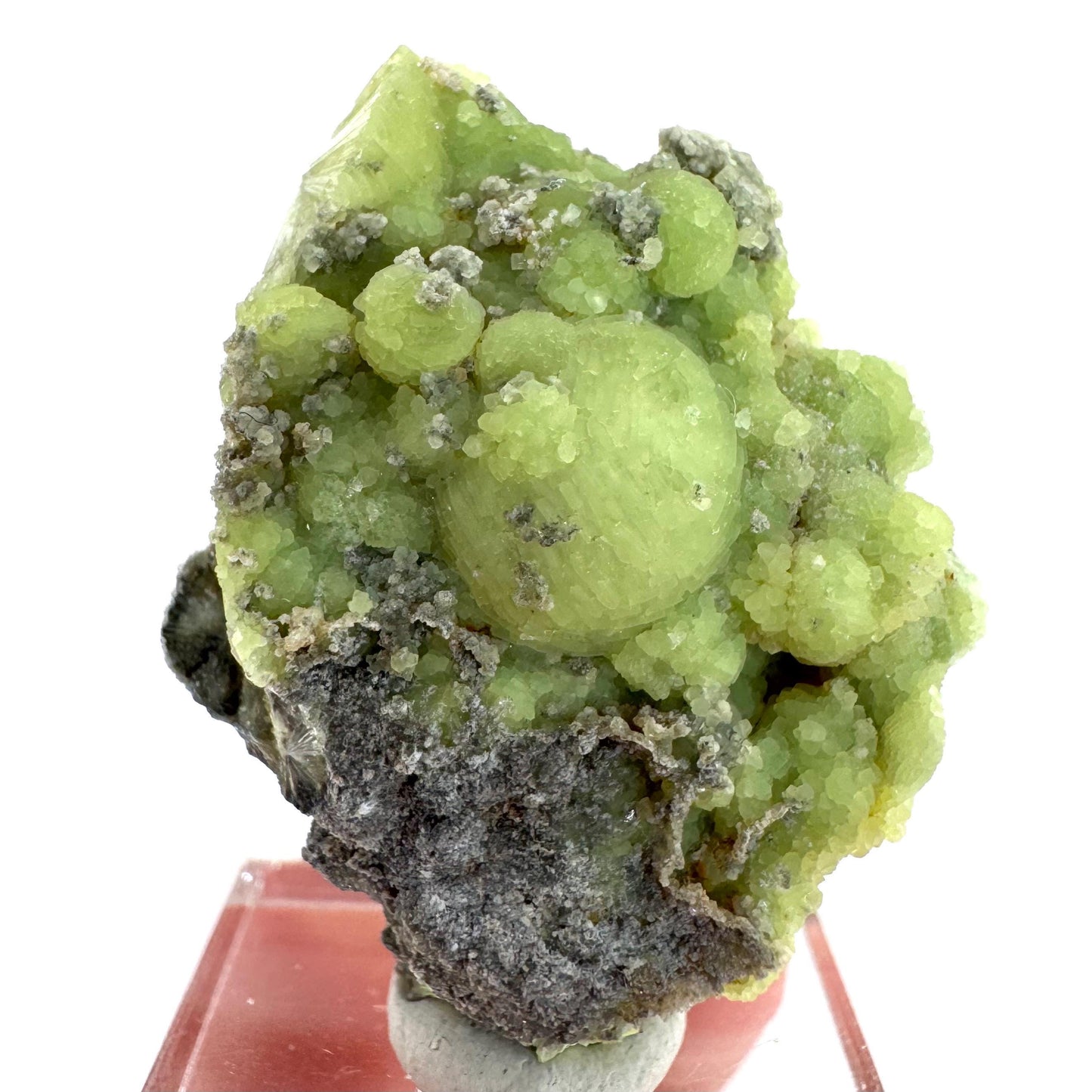 Wavellite (Arkansas, USA) | green crystal cluster, mineral specimen