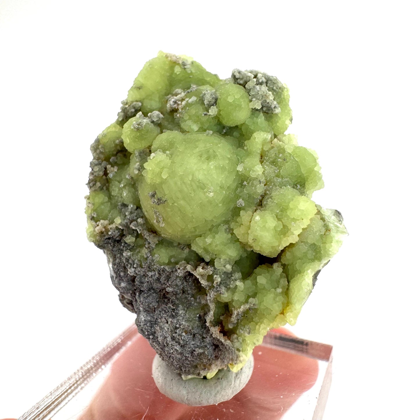 Wavellite (Arkansas, USA) | green crystal cluster, mineral specimen