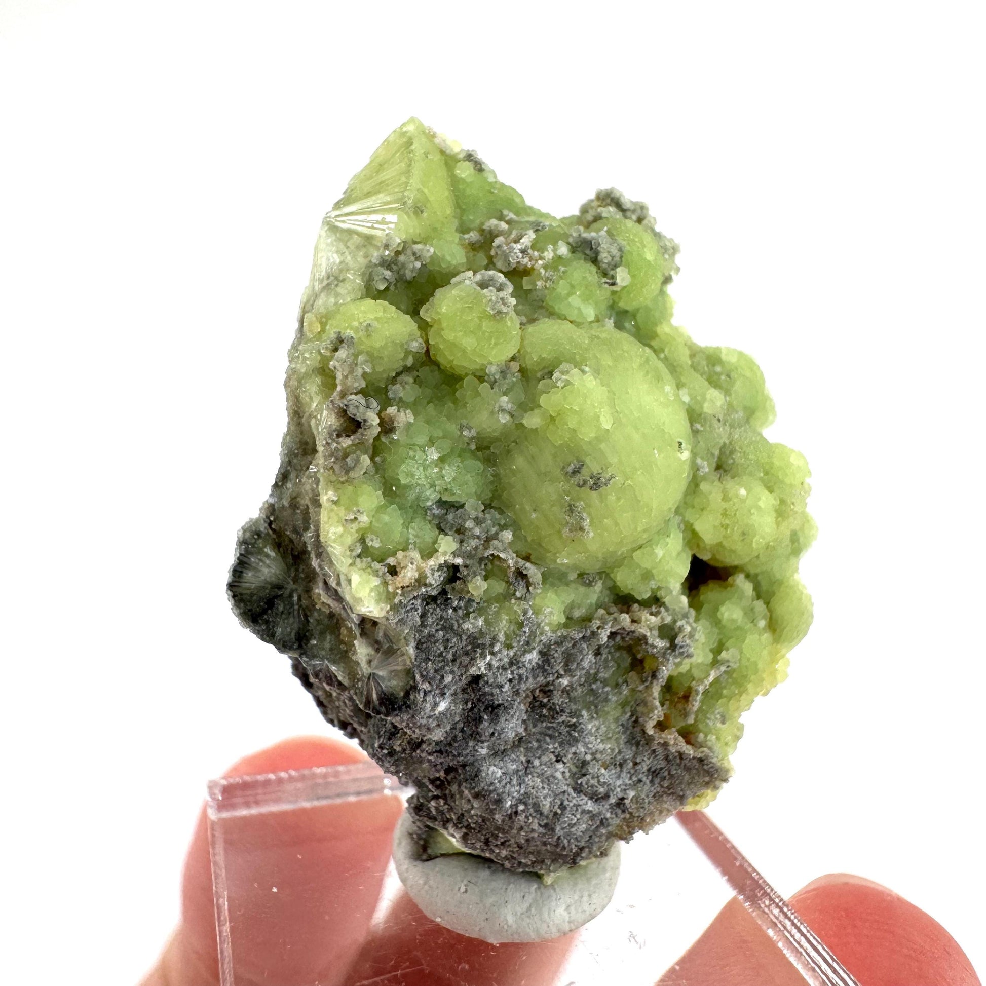 Wavellite (Arkansas, USA) | green crystal cluster, mineral specimen