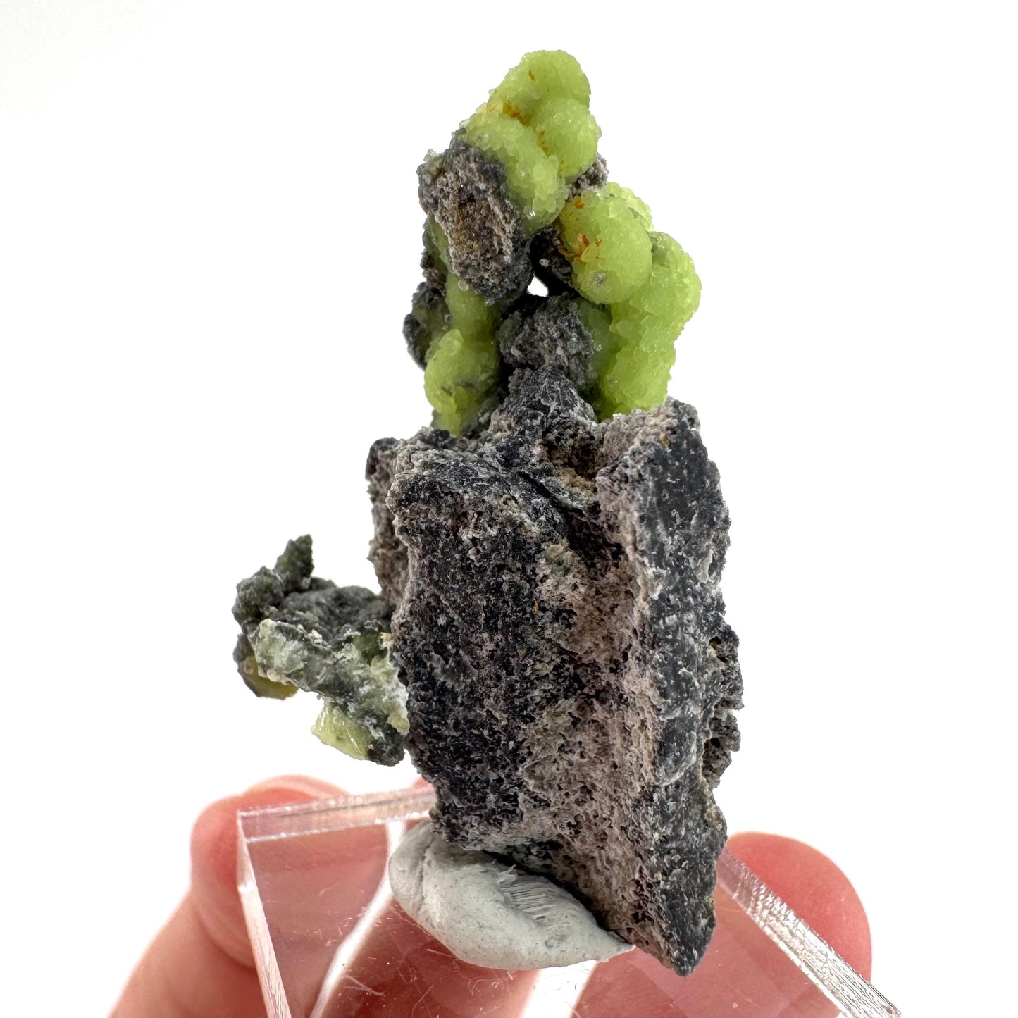 Wavellite (Arkansas, USA) | green crystal cluster, mineral specimen