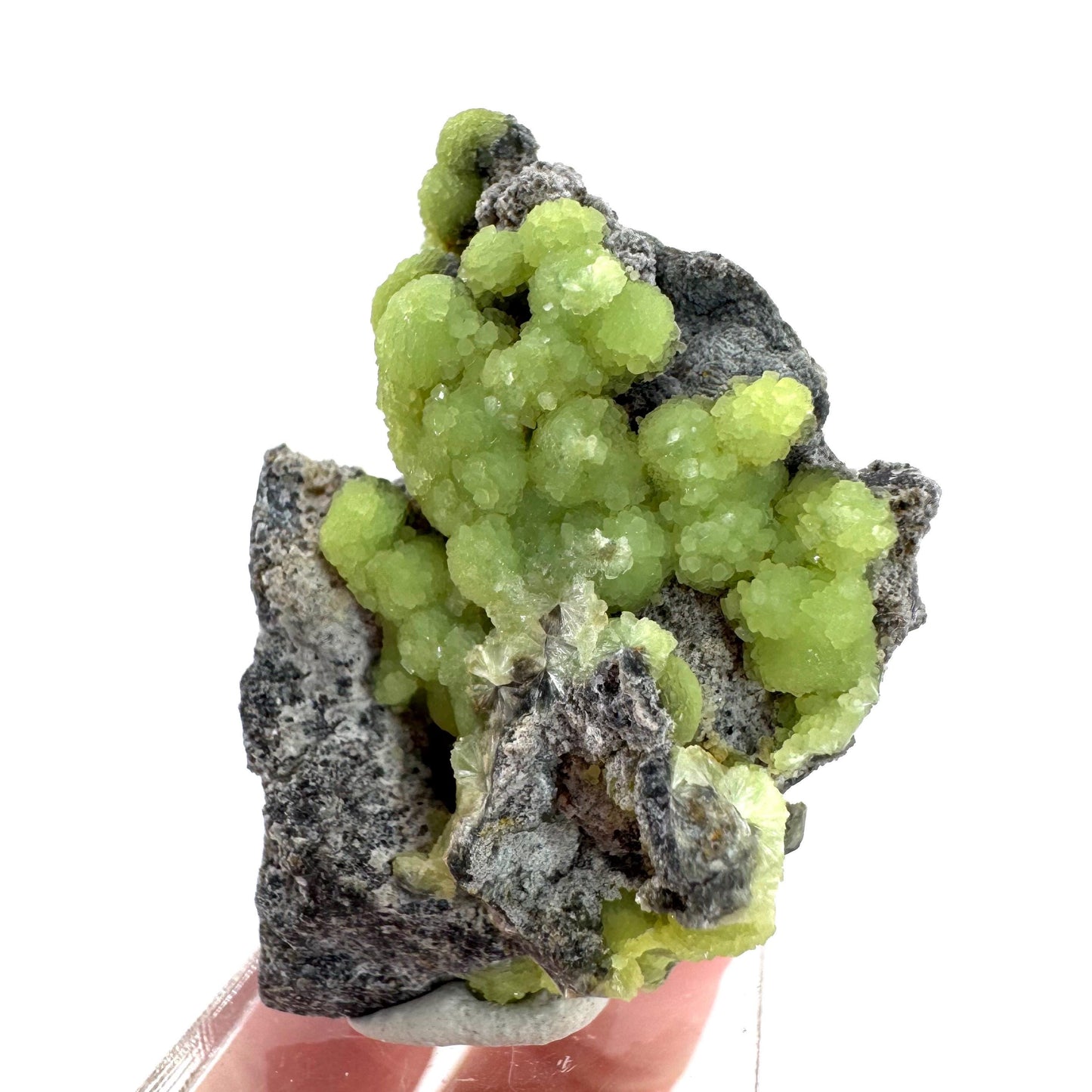 Wavellite (Arkansas, USA) | green crystal cluster, mineral specimen