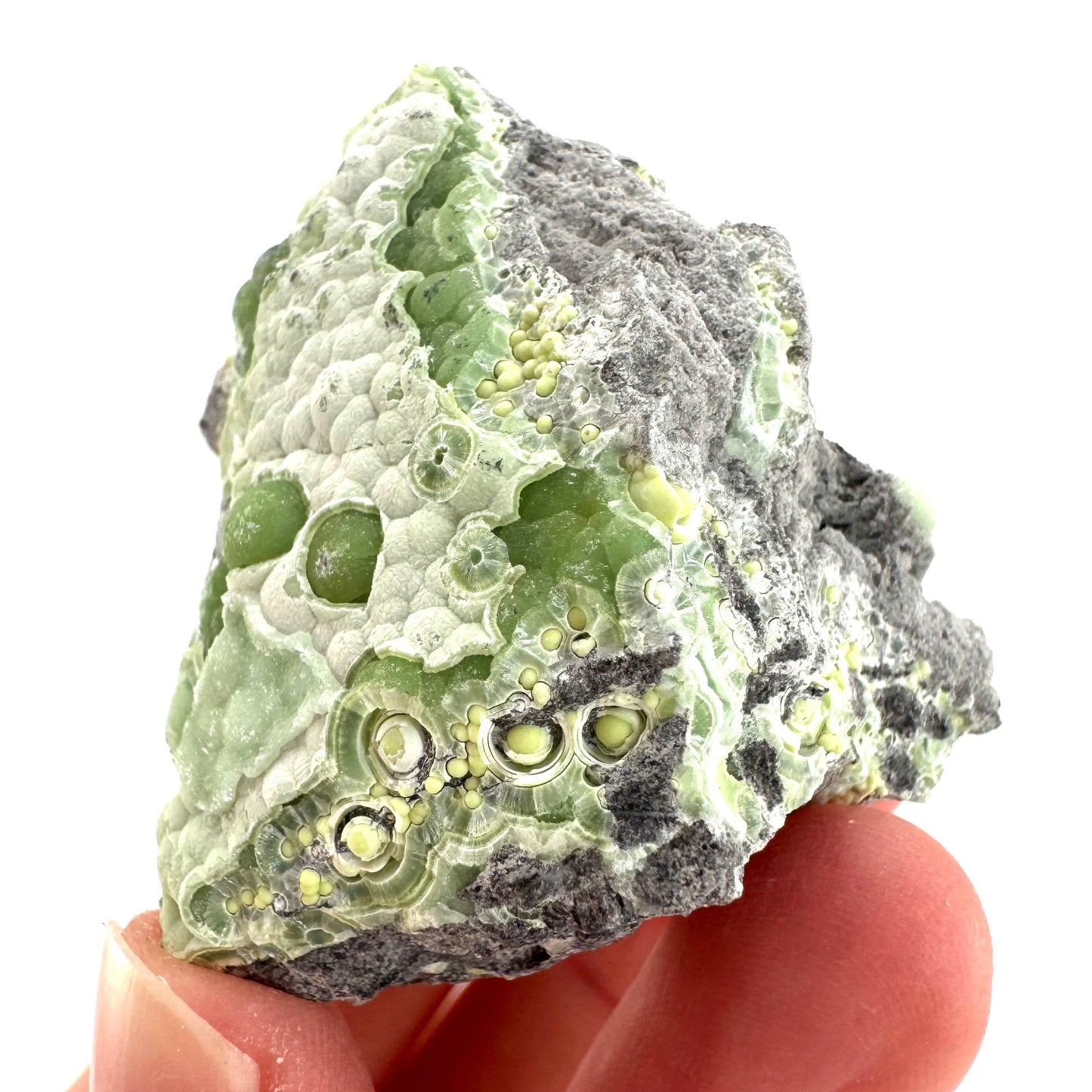 Wavellite (Arkansas, USA) | green crystal cluster, mineral specimen