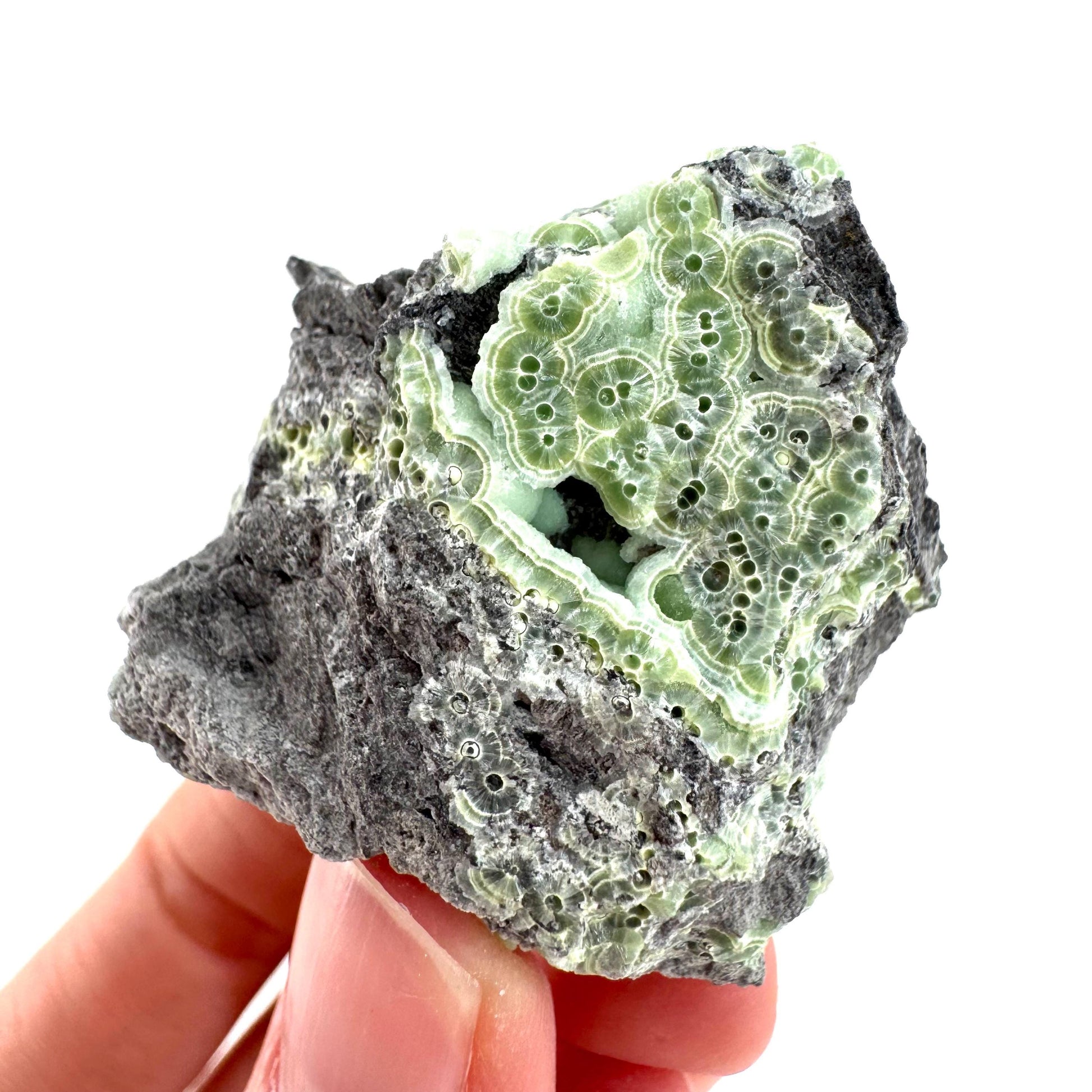 Wavellite (Arkansas, USA) | green crystal cluster, mineral specimen