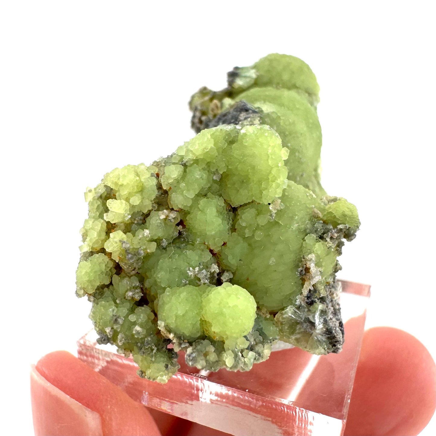 Wavellite (Arkansas, USA) | green crystal cluster, mineral specimen
