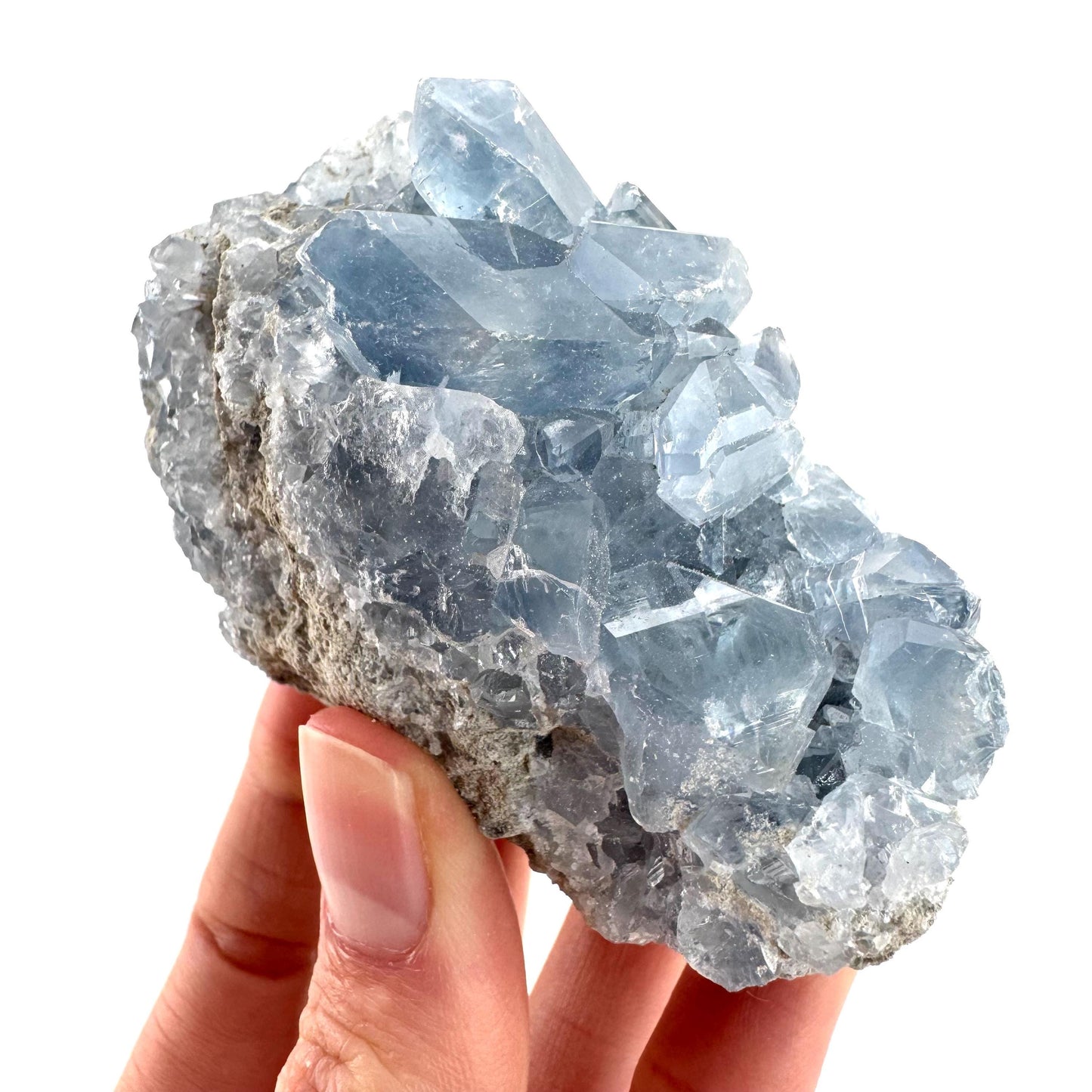 Celestite | natural blue crystal, mineral specimen from Madagascar