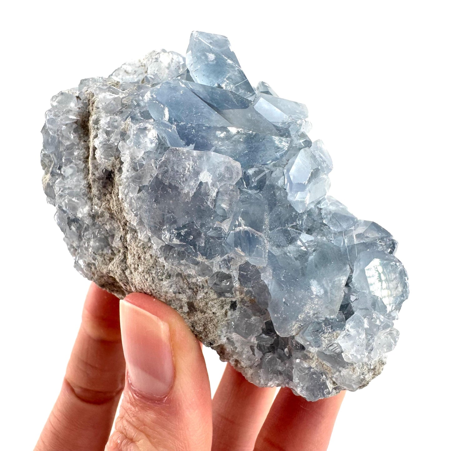 Celestite | natural blue crystal, mineral specimen from Madagascar