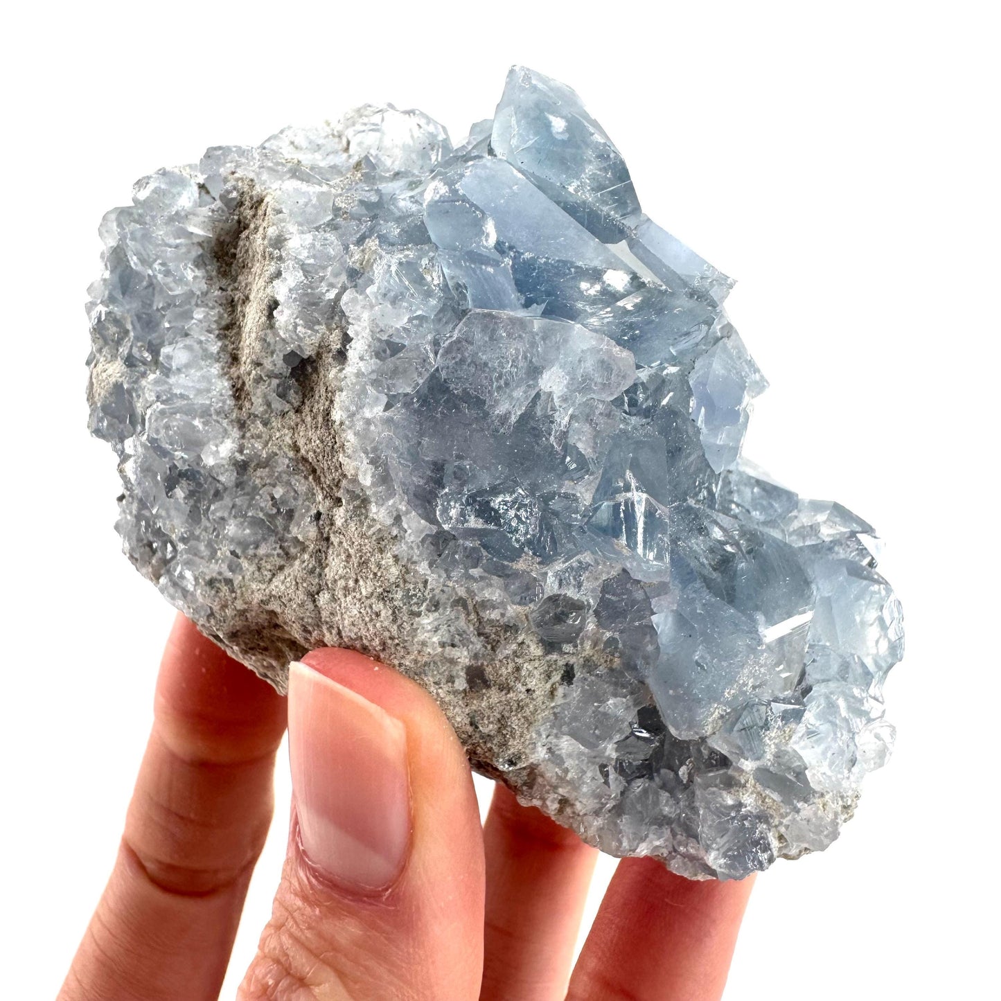 Celestite | natural blue crystal, mineral specimen from Madagascar