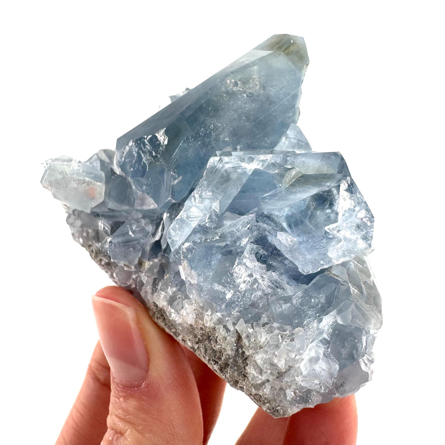 Celestite | natural blue crystal, mineral specimen from Madagascar