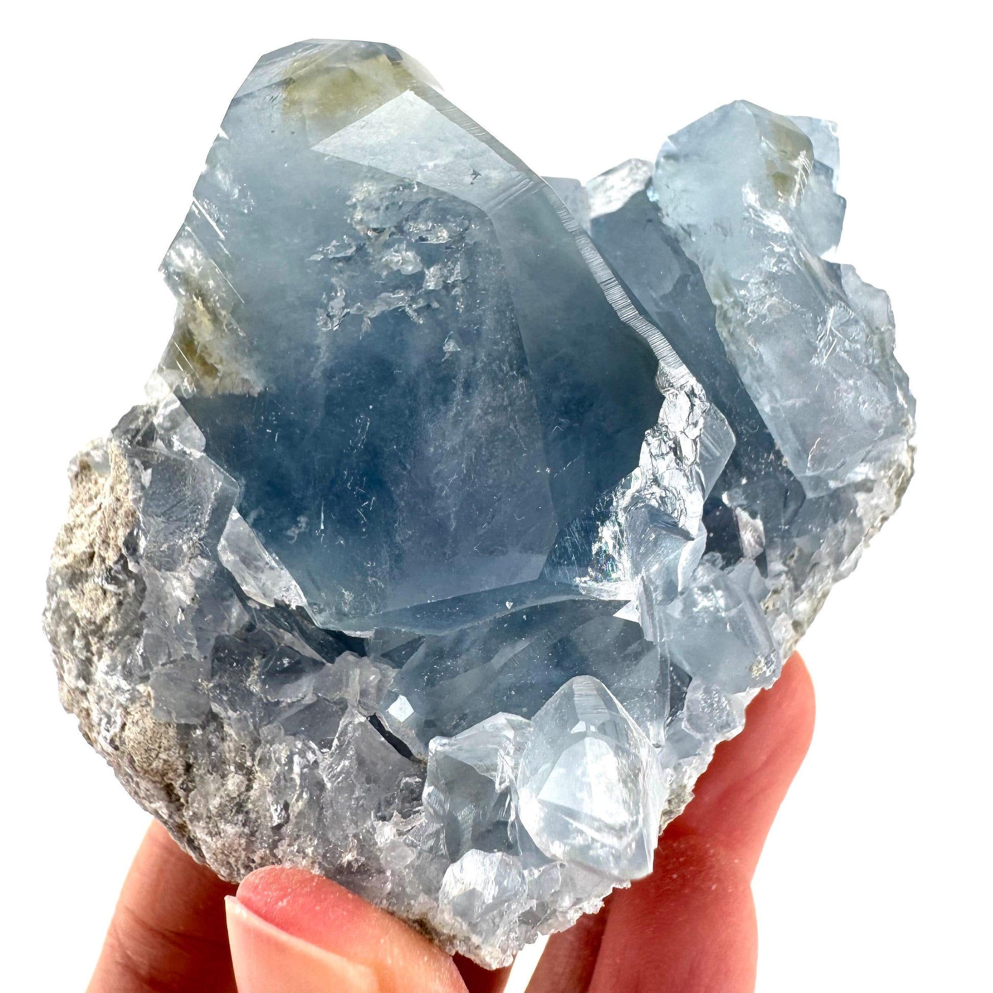 Celestite | natural blue crystal, mineral specimen from Madagascar