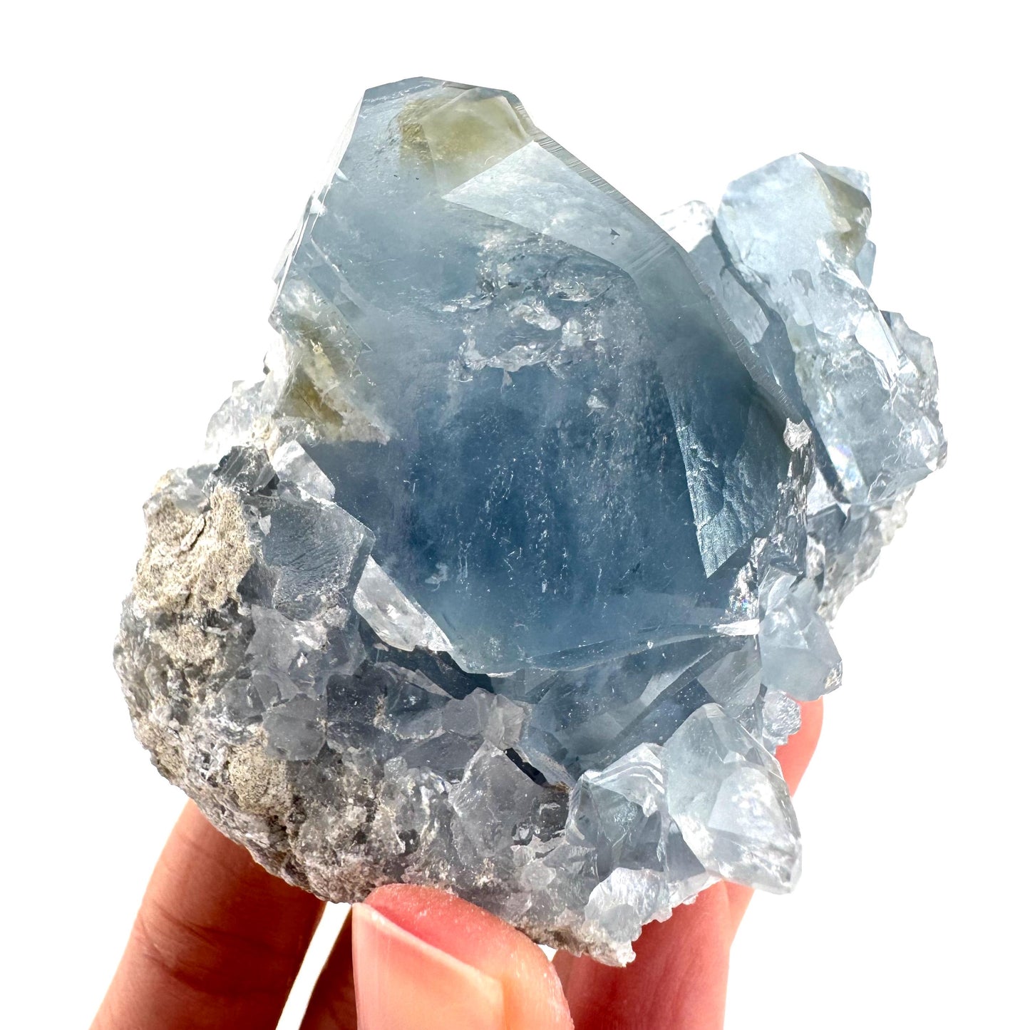 Celestite | natural blue crystal, mineral specimen from Madagascar