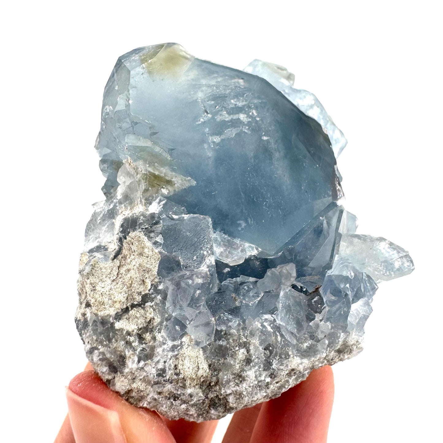 Celestite | natural blue crystal, mineral specimen from Madagascar