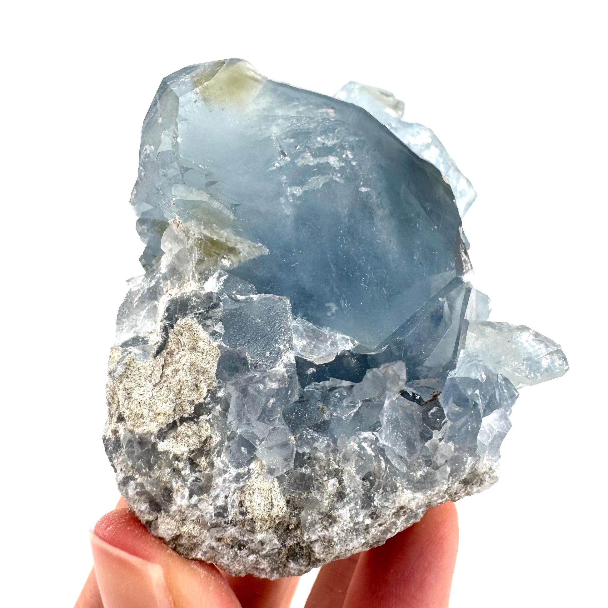 Celestite | natural blue crystal, mineral specimen from Madagascar