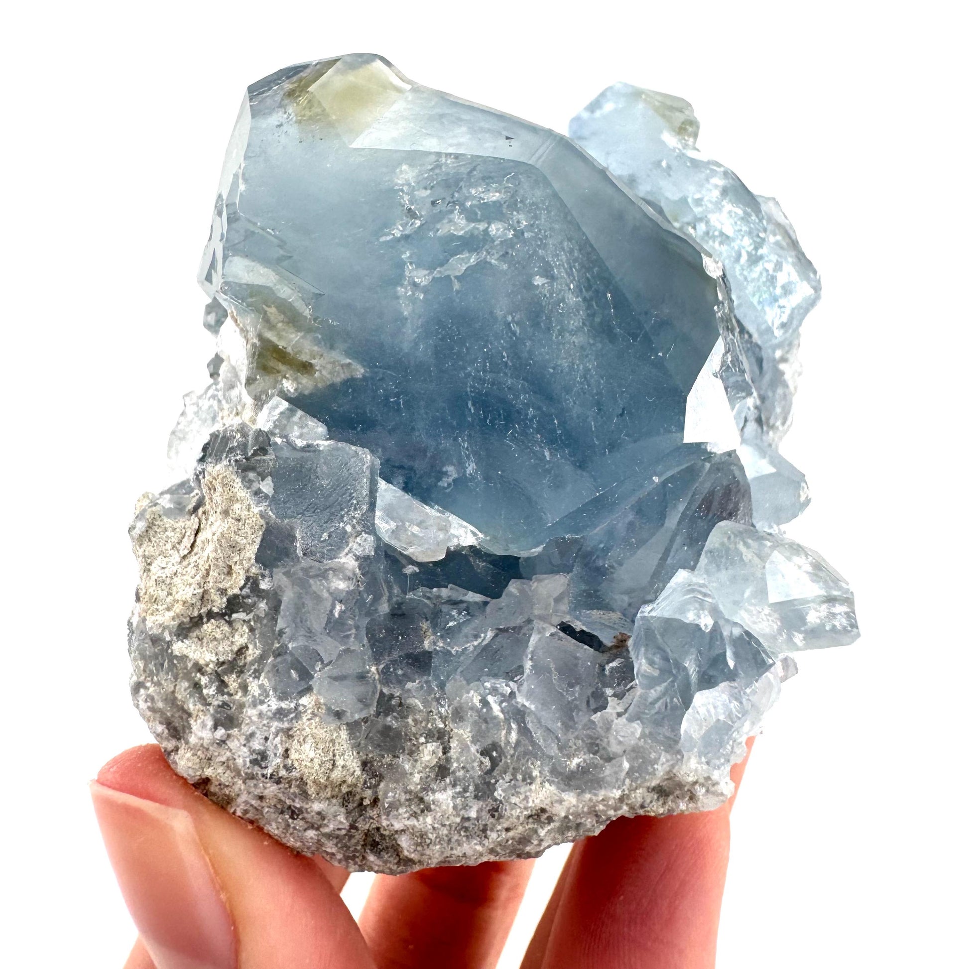 Celestite | natural blue crystal, mineral specimen from Madagascar