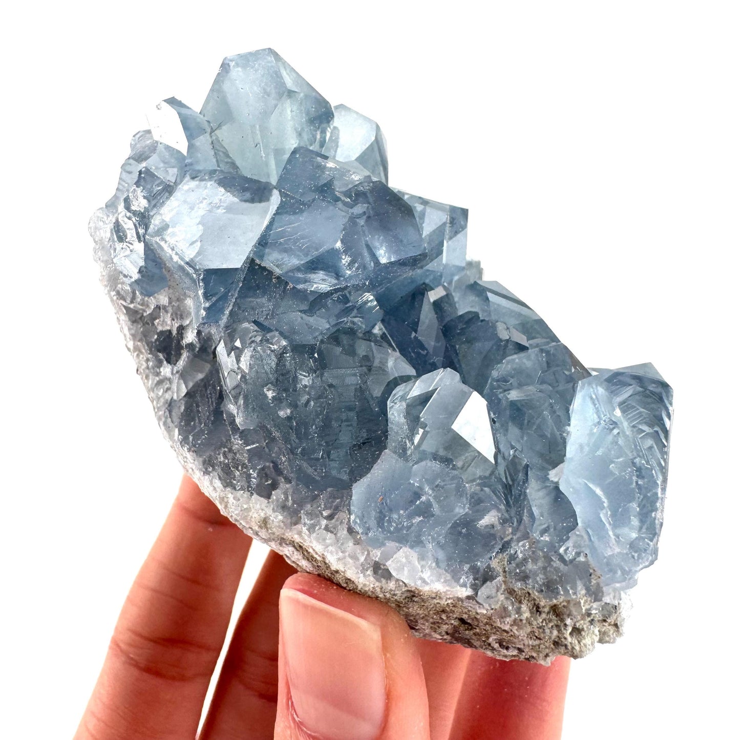 Celestite | natural blue crystal, mineral specimen from Madagascar