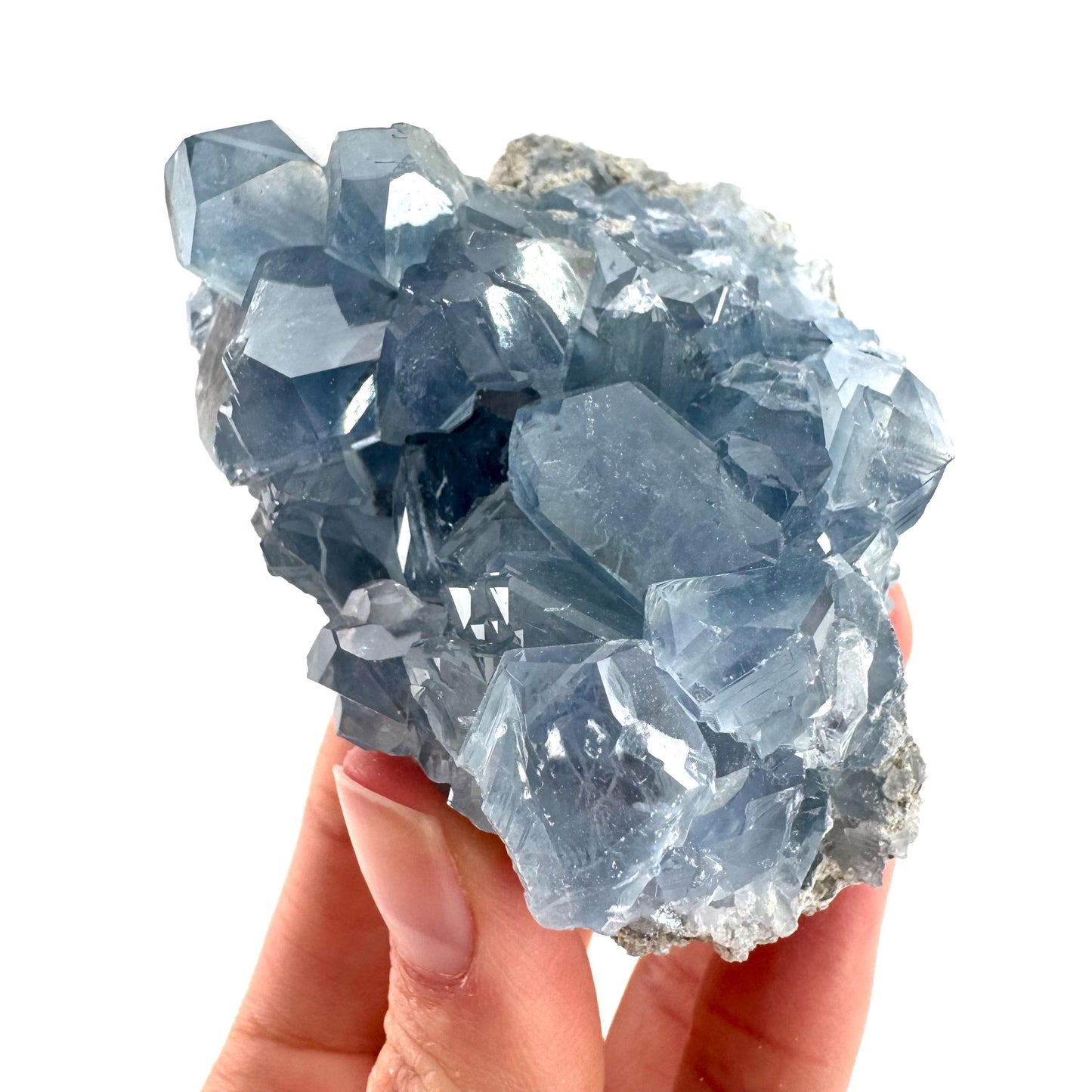 Celestite | natural blue crystal, mineral specimen from Madagascar