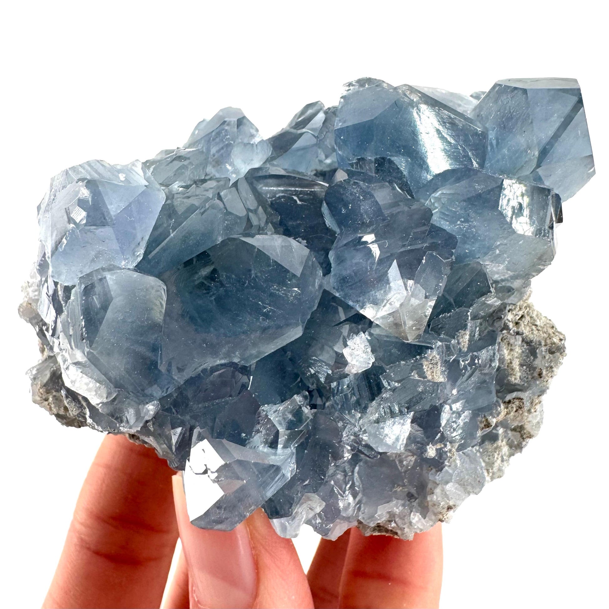 Celestite | natural blue crystal, mineral specimen from Madagascar