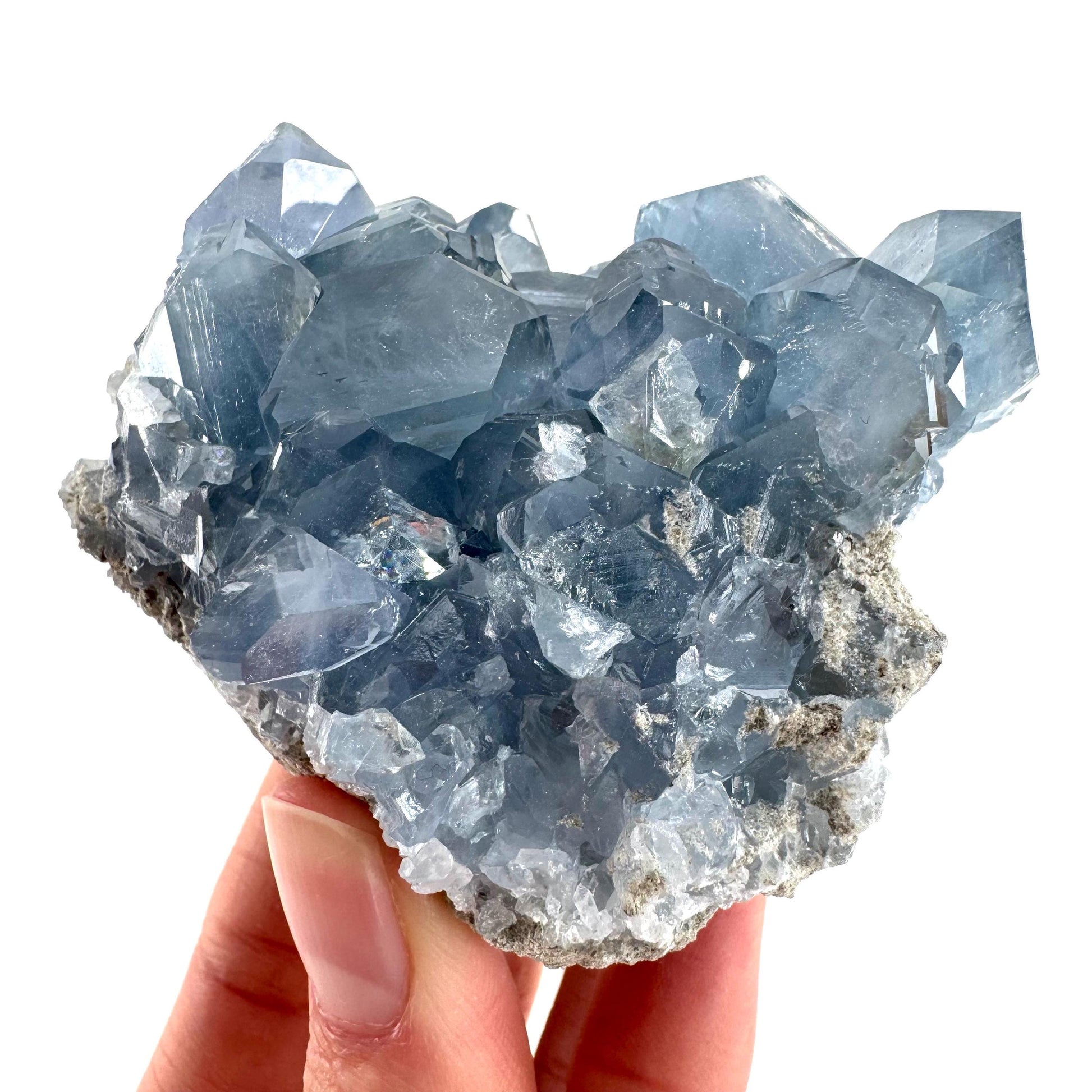 Celestite | natural blue crystal, mineral specimen from Madagascar