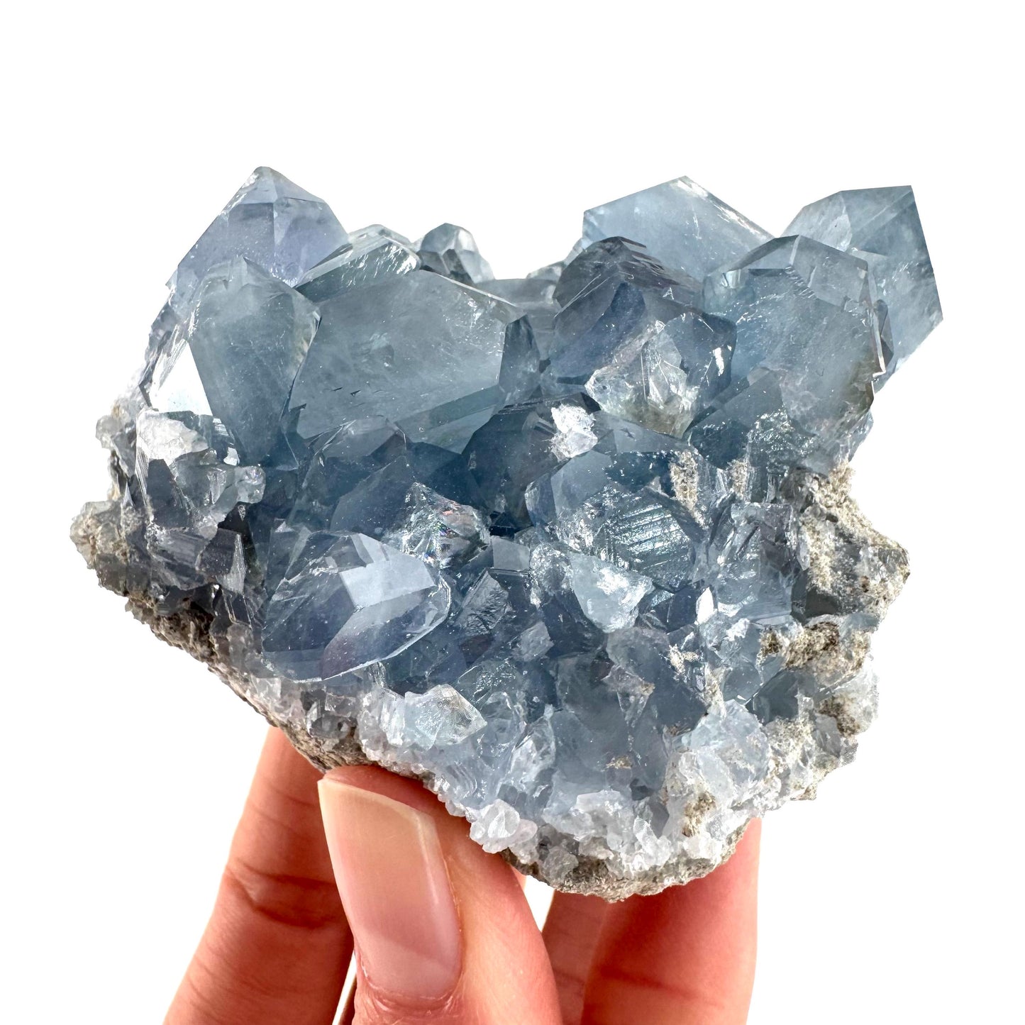 Celestite | natural blue crystal, mineral specimen from Madagascar