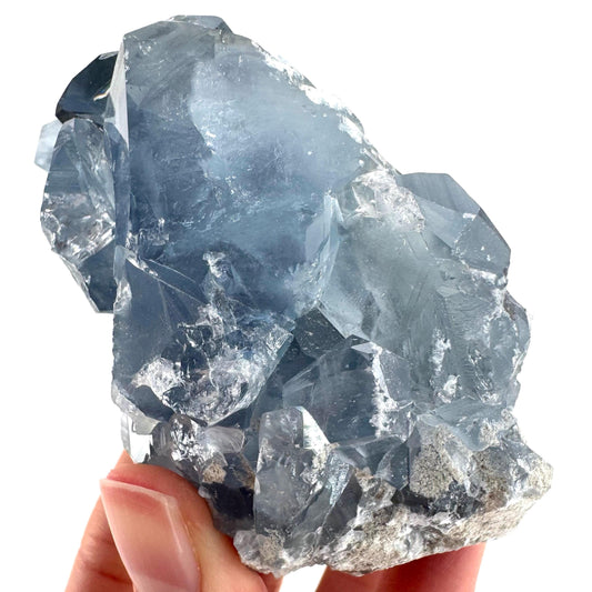 Celestite | natural blue crystal, mineral specimen from Madagascar