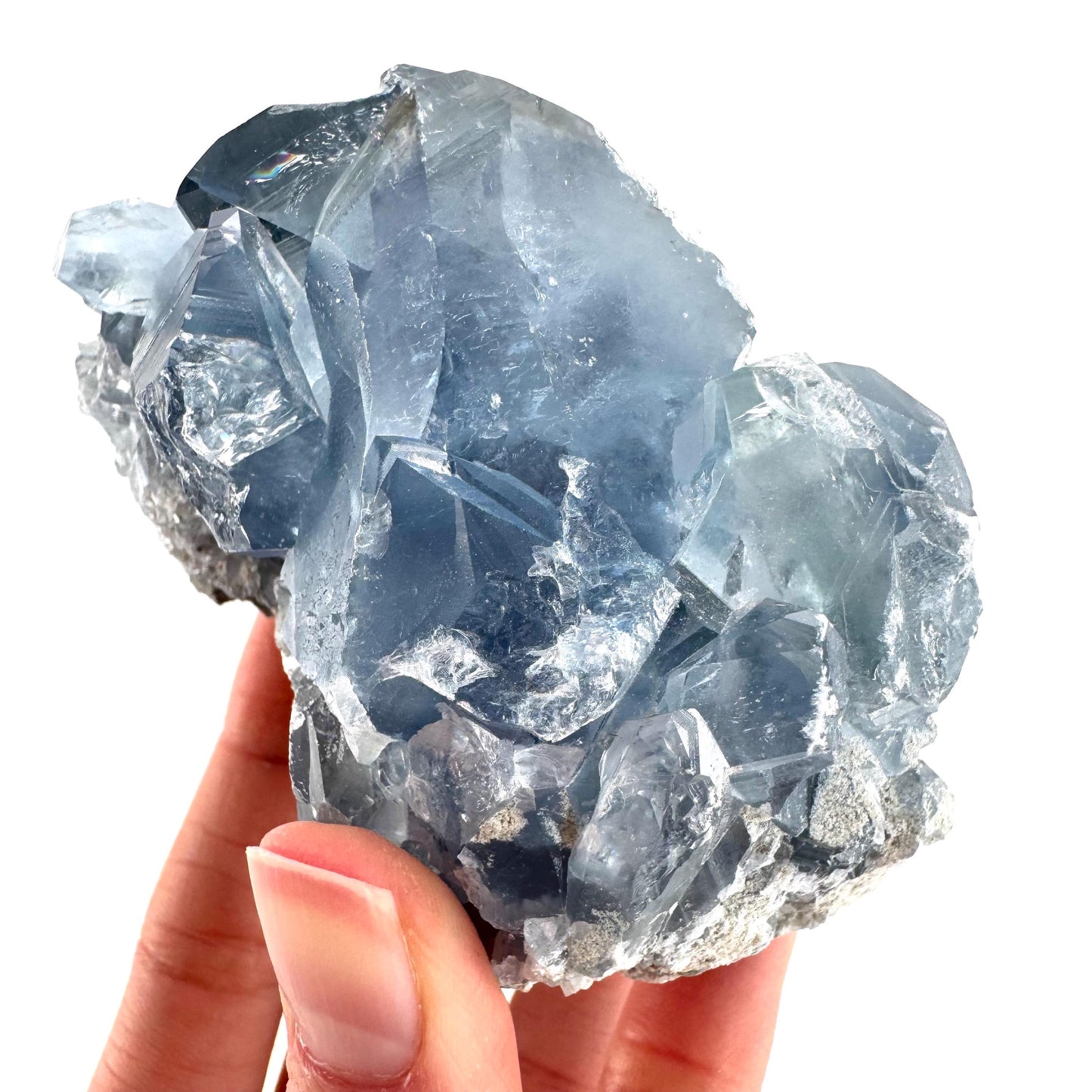 Celestite | natural blue crystal, mineral specimen from Madagascar