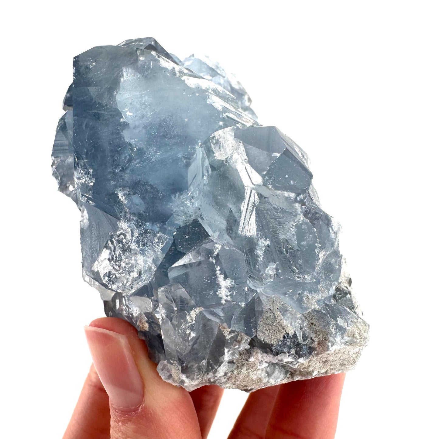 Celestite | natural blue crystal, mineral specimen from Madagascar