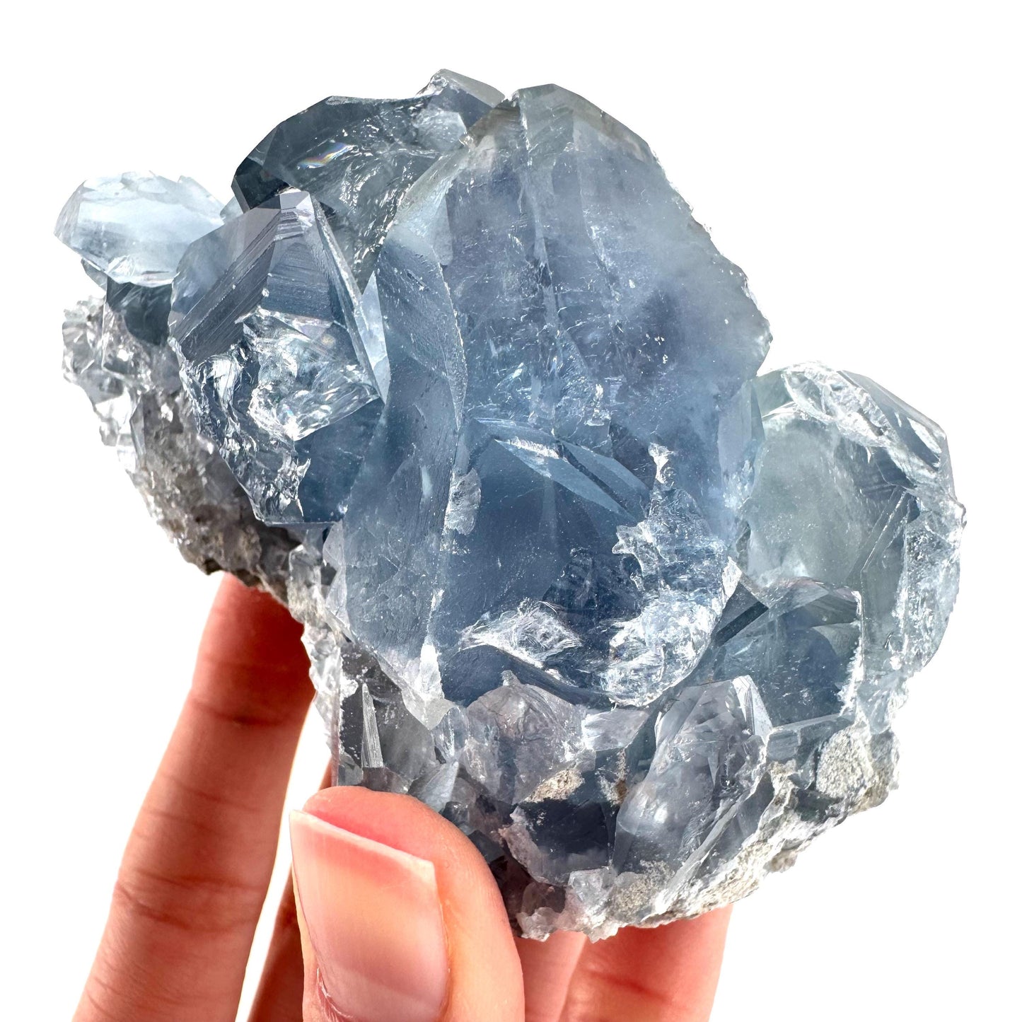 Celestite | natural blue crystal, mineral specimen from Madagascar