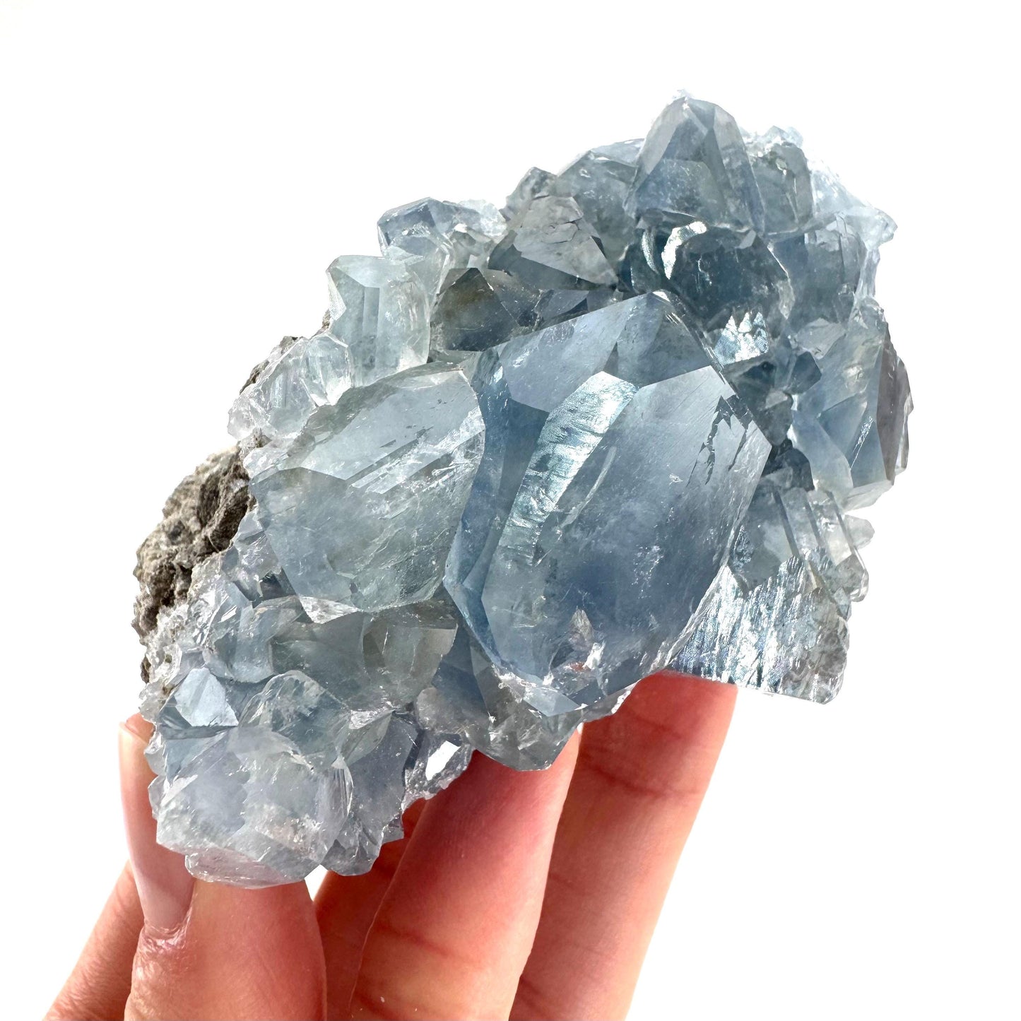 Celestite | natural blue crystal, mineral specimen from Madagascar