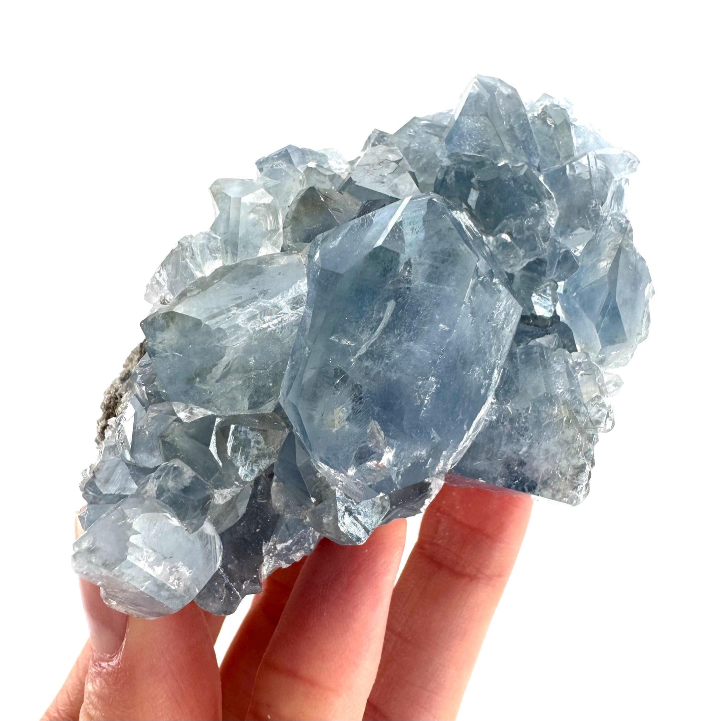 Celestite | natural blue crystal, mineral specimen from Madagascar