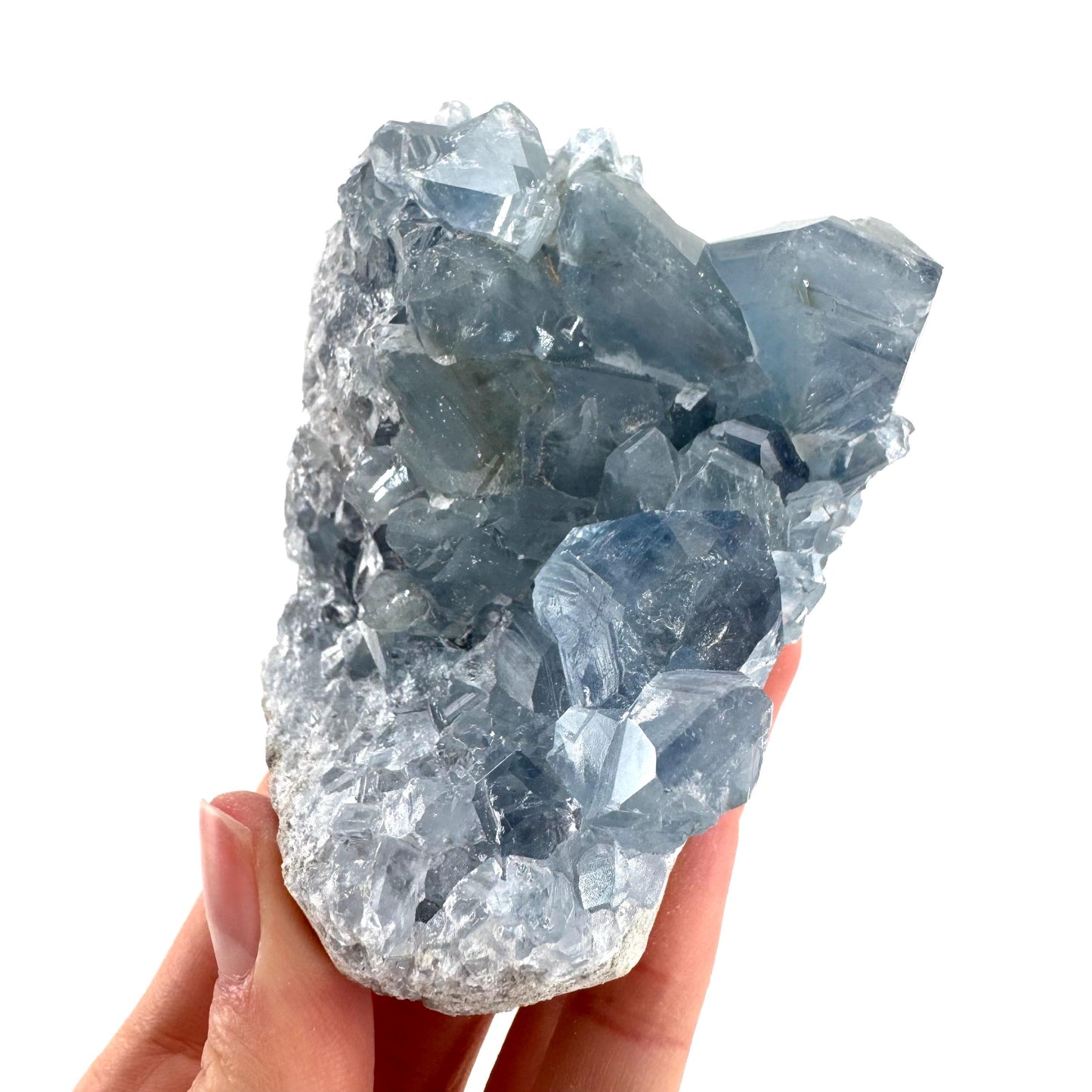 Celestite | natural blue crystal, mineral specimen from Madagascar