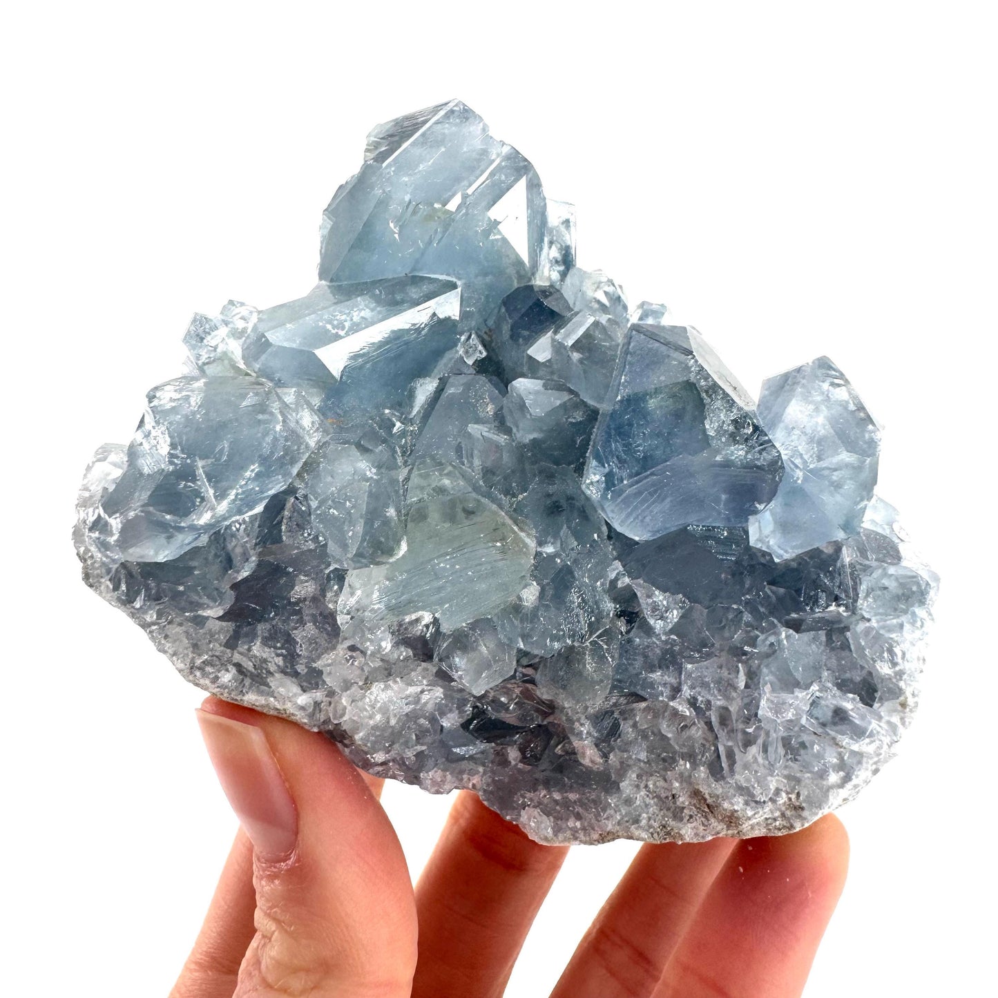 Celestite | natural blue crystal, mineral specimen from Madagascar