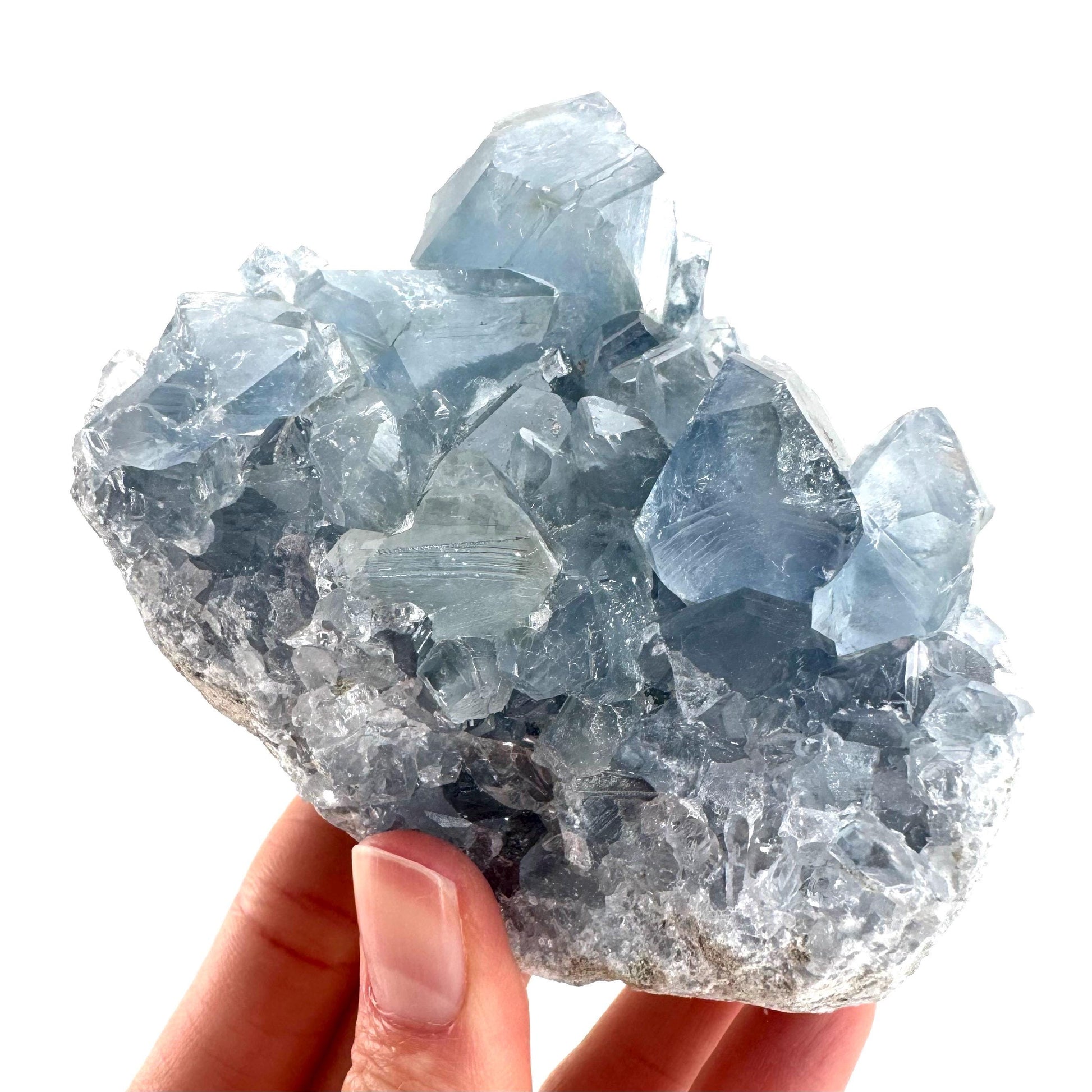 Celestite | natural blue crystal, mineral specimen from Madagascar