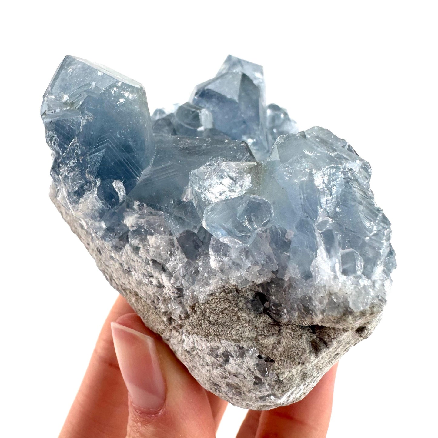 Celestite | natural blue crystal, mineral specimen from Madagascar