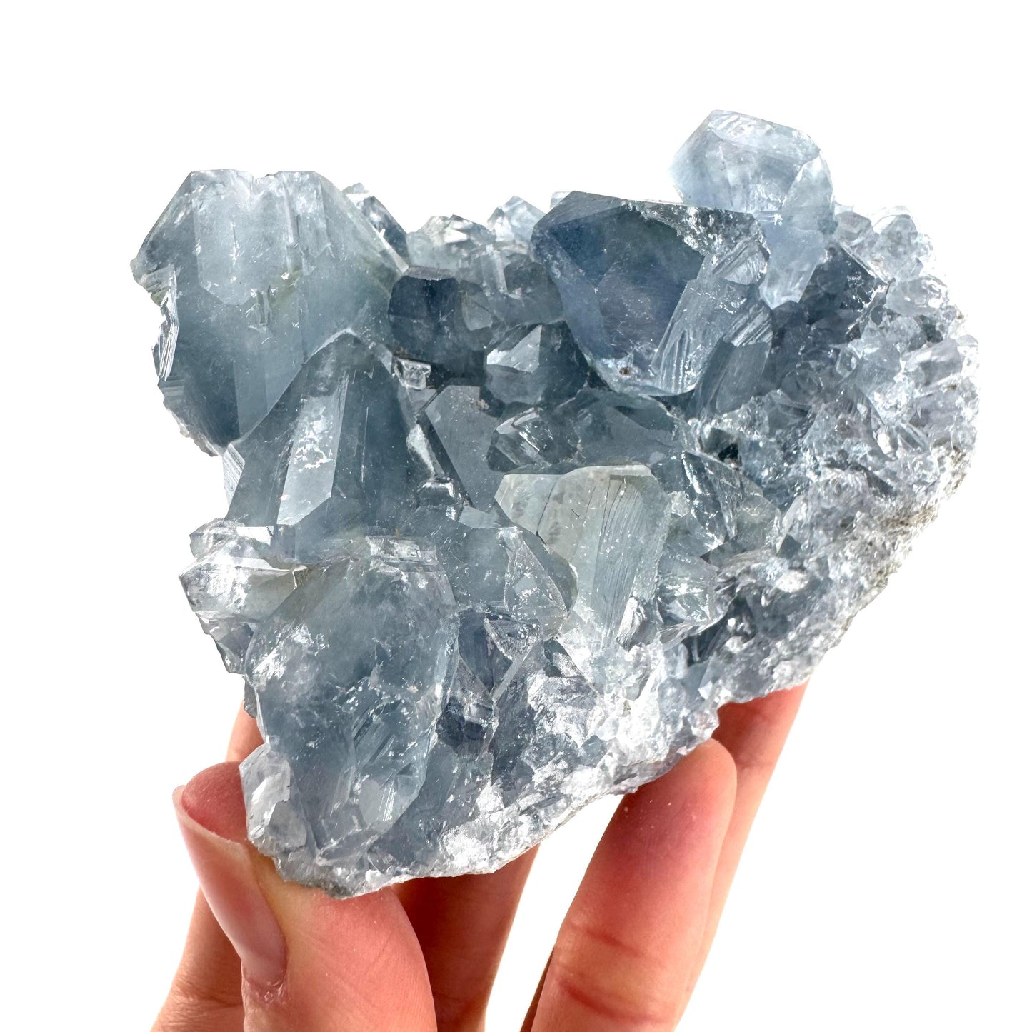 Celestite | natural blue crystal, mineral specimen from Madagascar