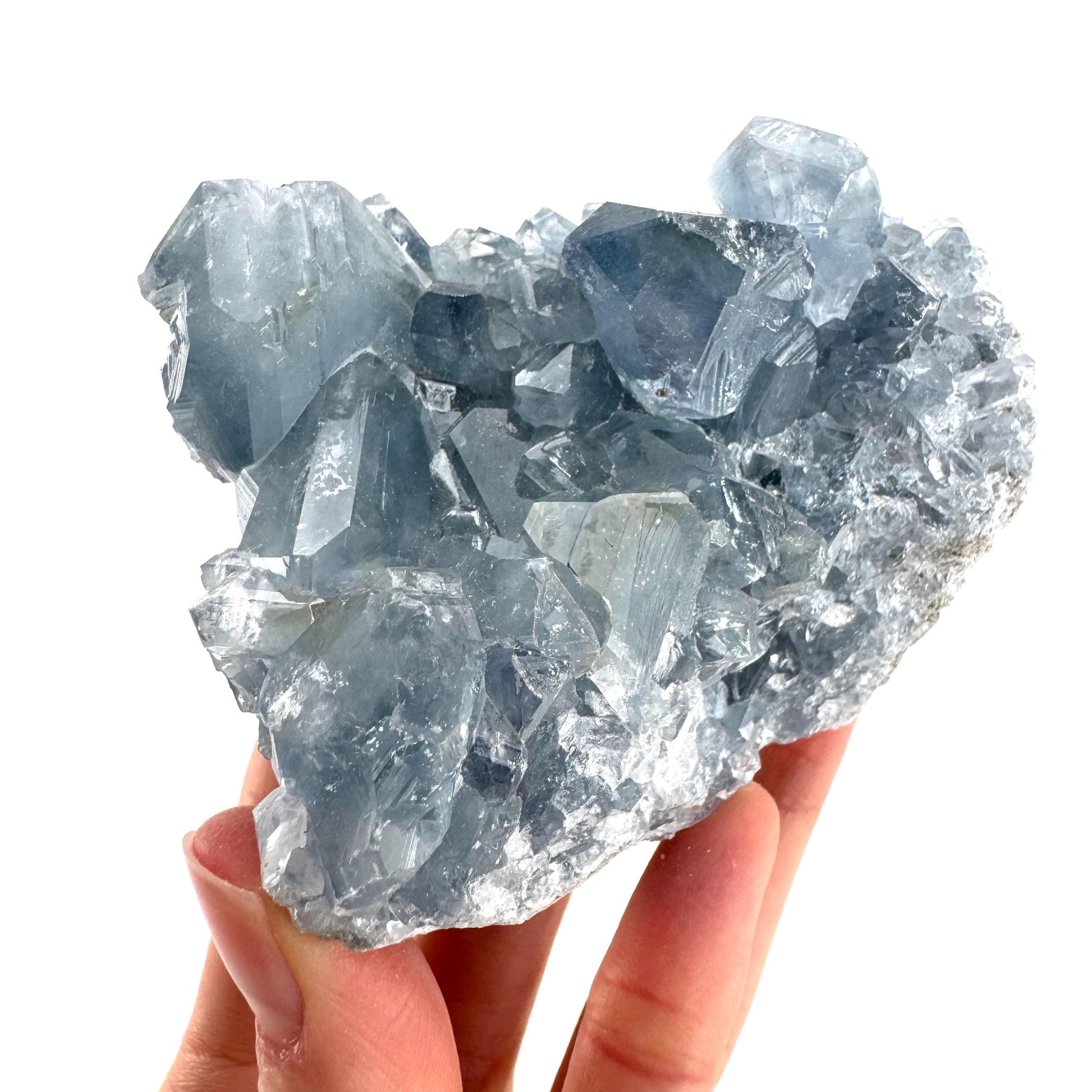 Celestite | natural blue crystal, mineral specimen from Madagascar